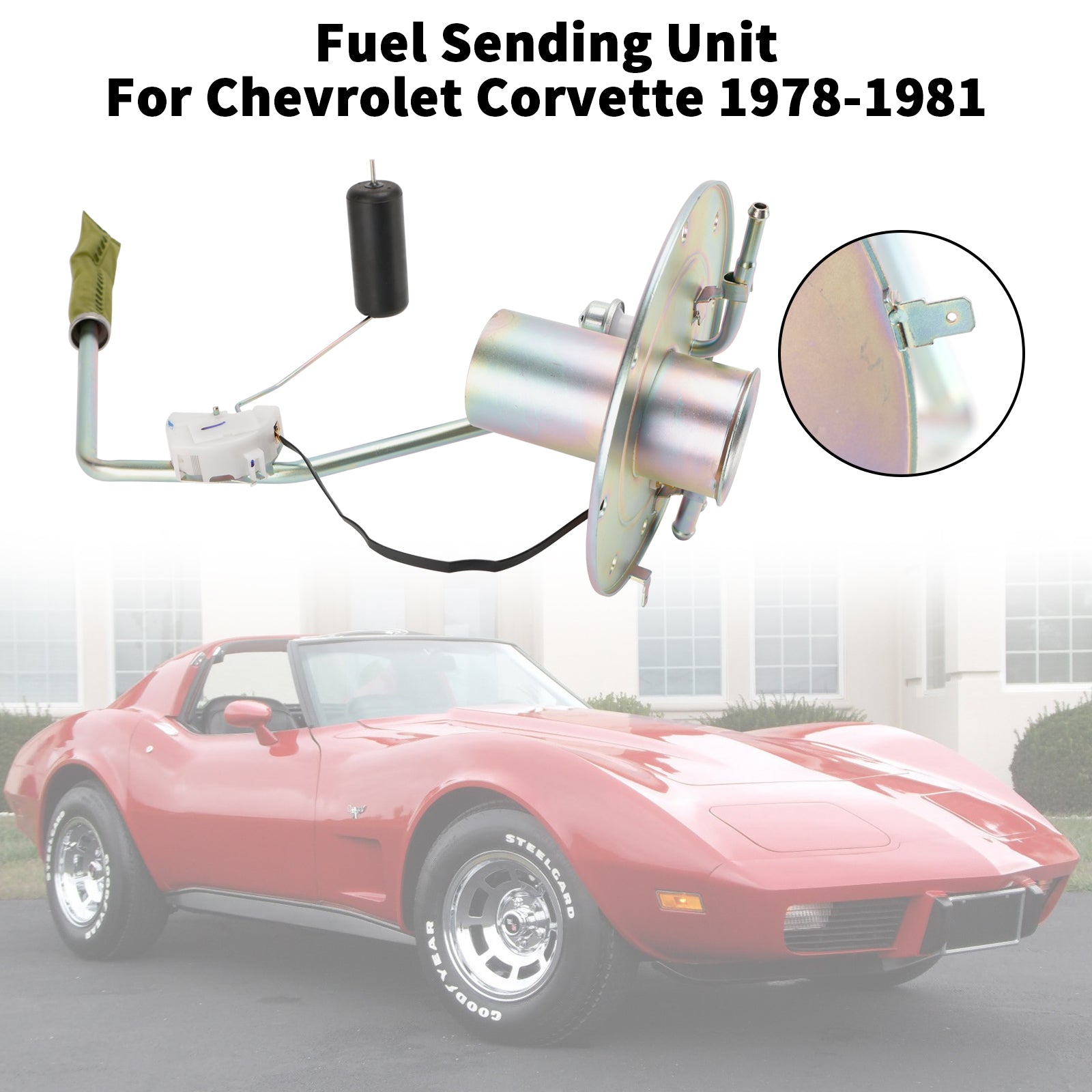 1978-1981 Chevy Corvette Gastank Brandstofverzendeenheid 3/8 Feed AM-39086513