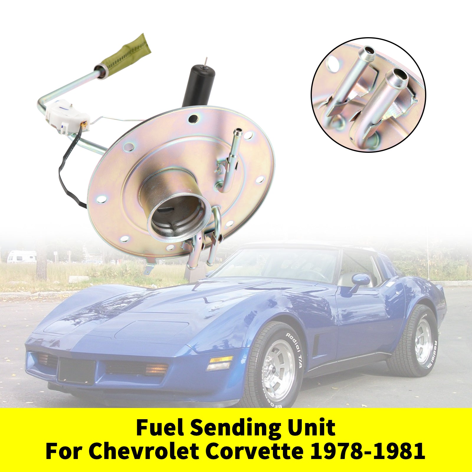 1978-1981 Chevy Corvette Gastank Brandstofverzendeenheid 3/8 Feed AM-39086513