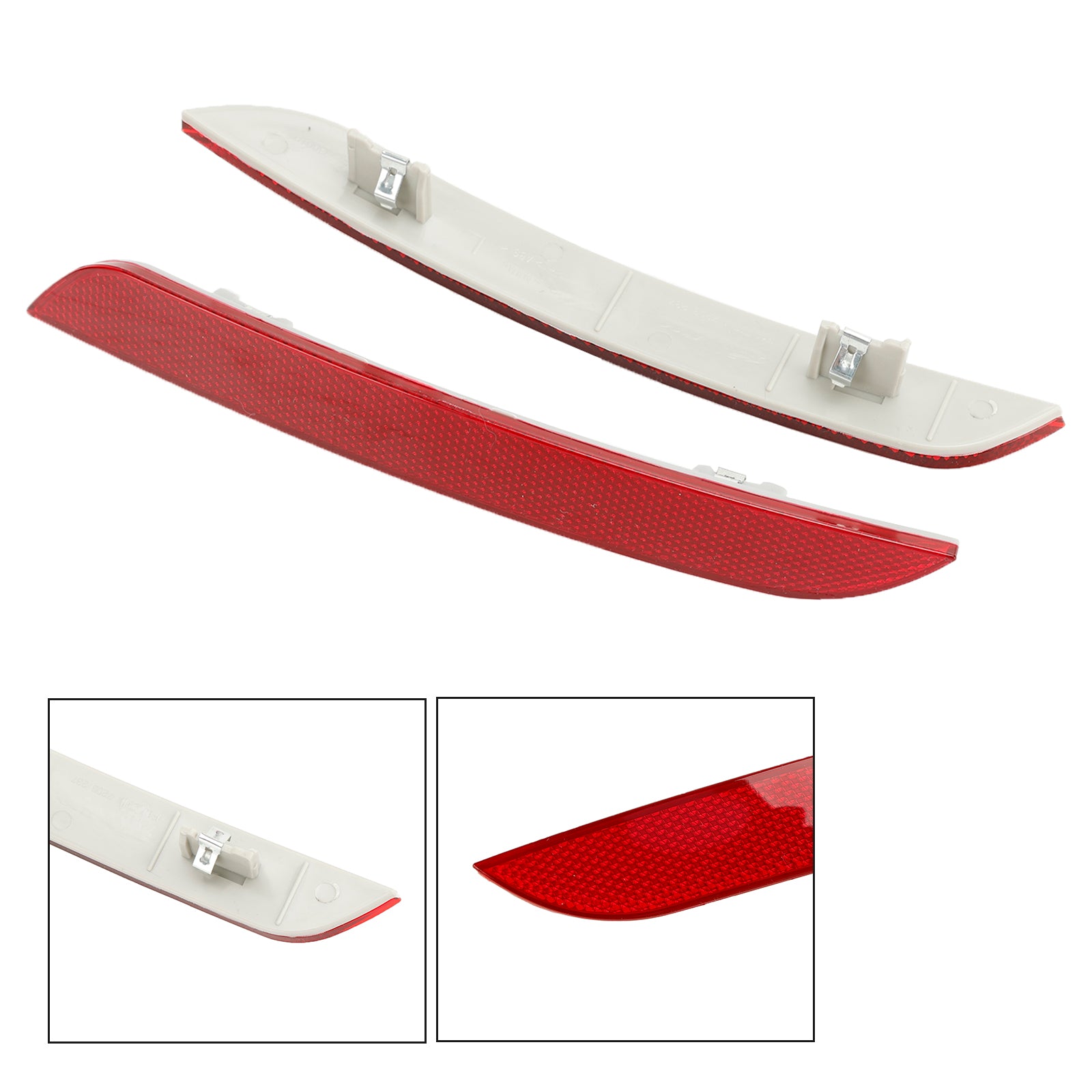 2010-2013 BMW 5-Series F10 F18 Svansdimma Lätt bakre stötfångare Reflektorpar 63147203237 63147203238 Generisk