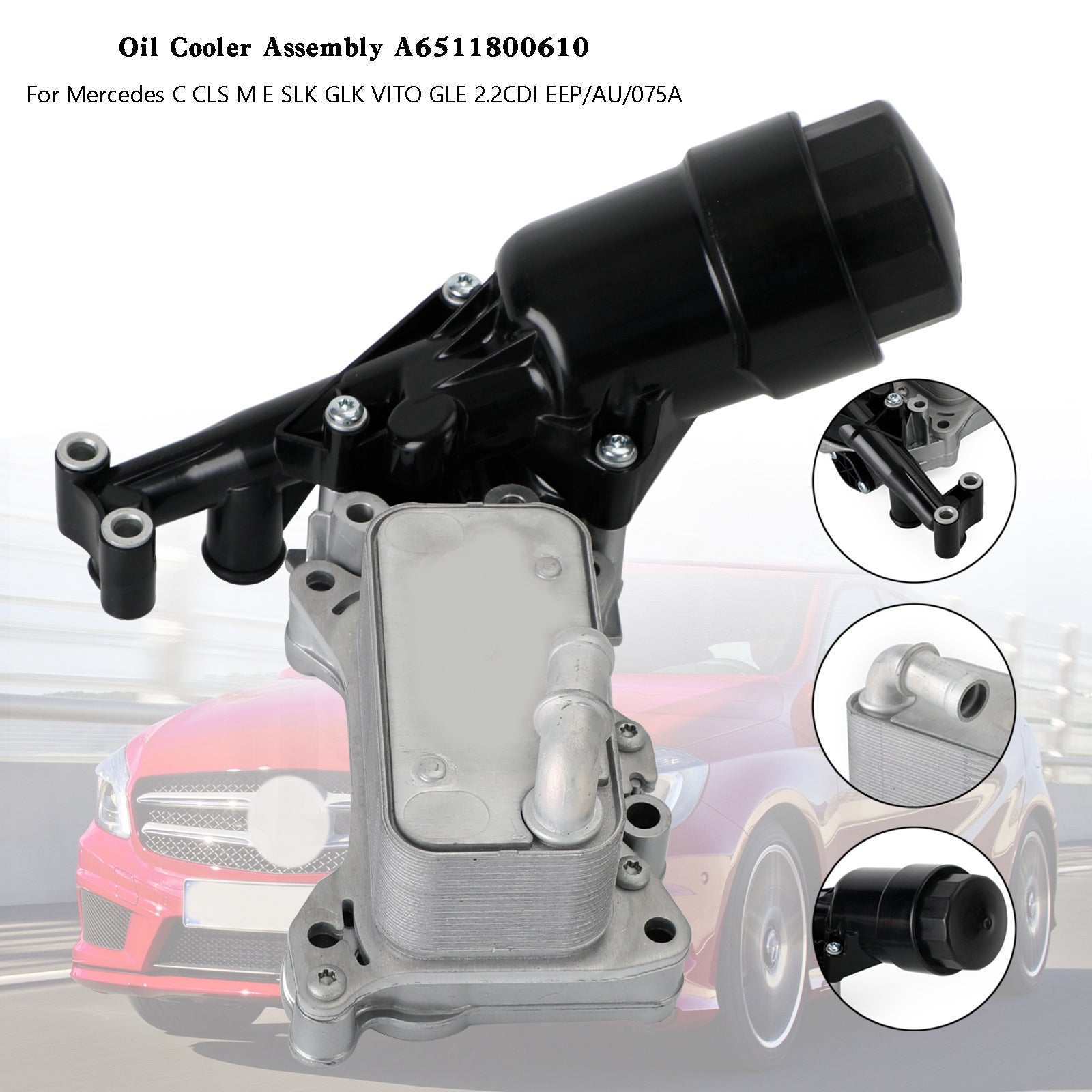 2003-2014 MERCEDES VIANO 2.1 Diesel CDI/4MATIC (W639) Oliekoeler A6511800610