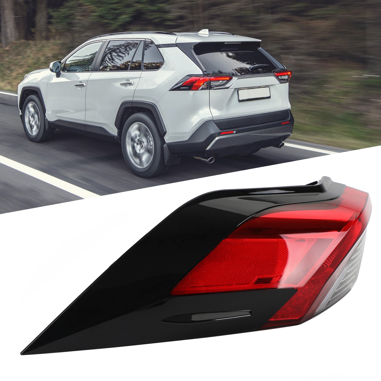 2019-2021 Toyota RAV4 Tail Light Rear Lamp Outer L+R Side 81560/81550-0R090 Generic