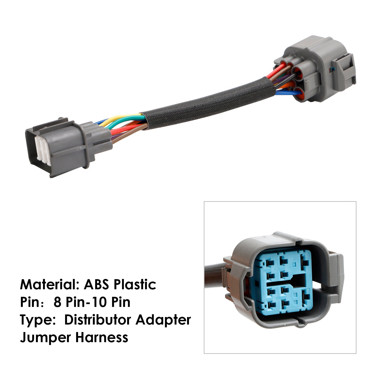 OBD2 8-kolík na OBD2 10-kolíkový distribútorový adaptér prepojka zväzku Dizzy sa hodí pre Honda acura