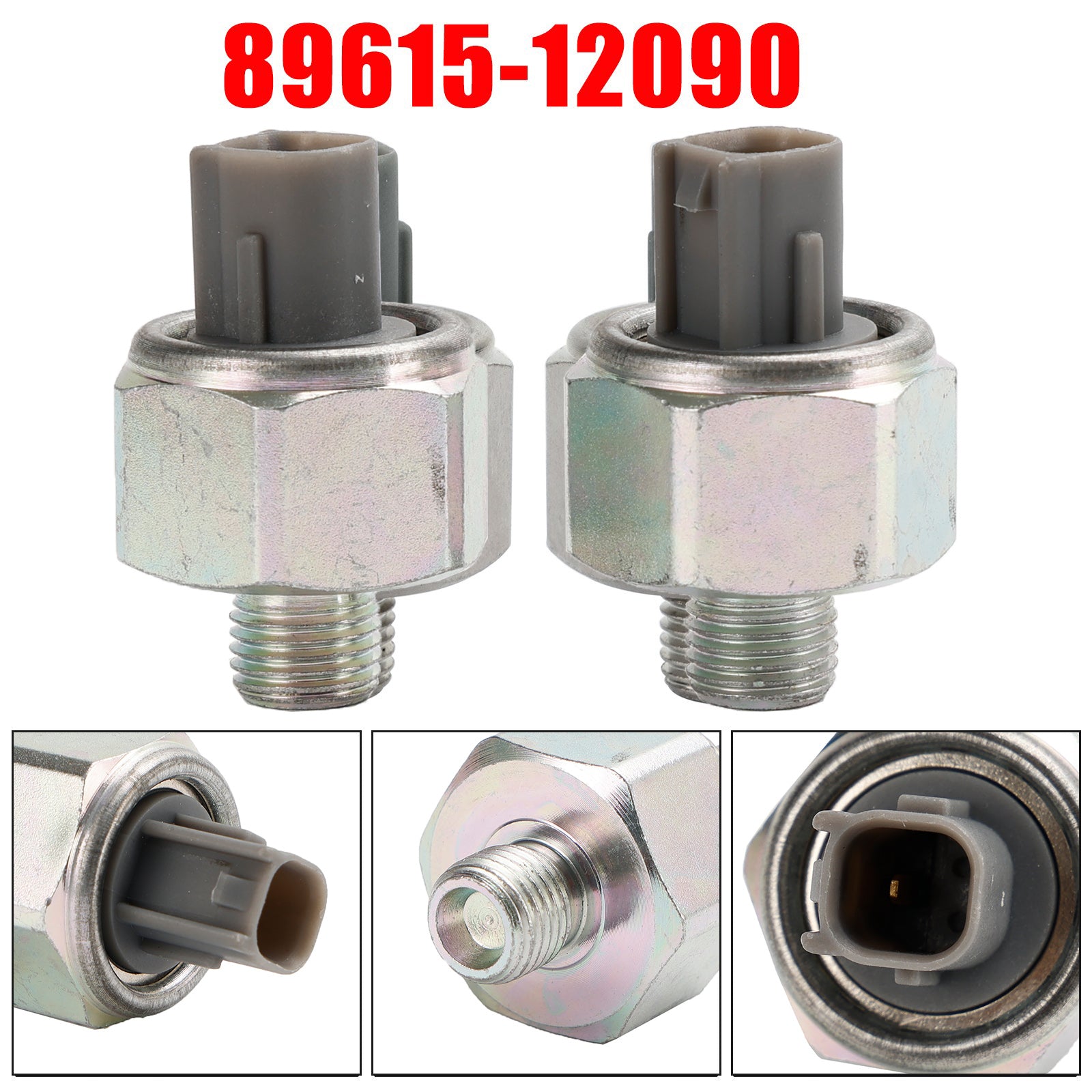 2pcs Toyota Lexus Avalon Camry Sienna New Denso Knock Sensor 89615-12090