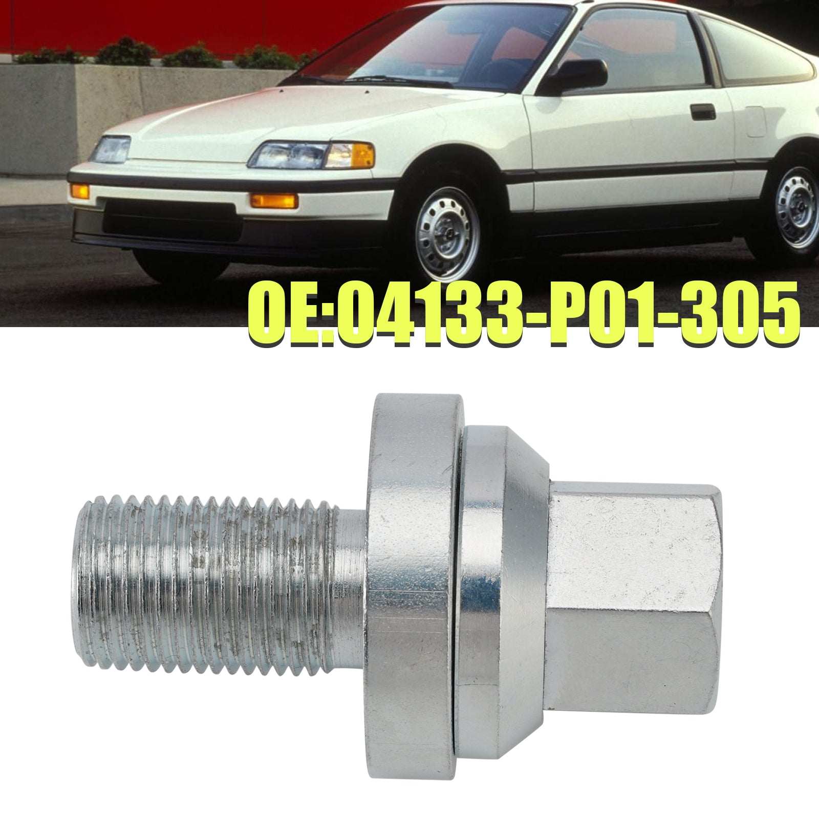 Honda Del Sol Si/S (excluye el modelo DOHC) 04133-P01-305 Perno de polea de manivela D16Z6 D16 D15 D16Y8 Serie D