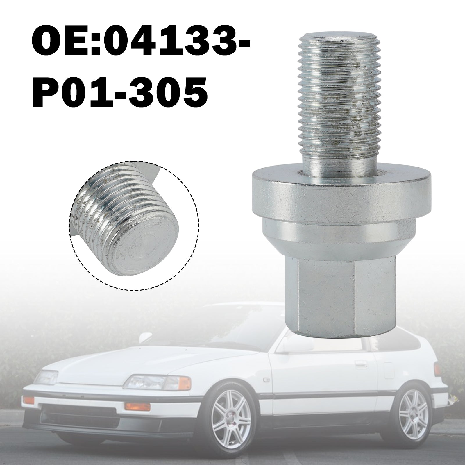 1988-1991 Honda CRX 04133-P01-305 Crank Pulley Bolt D16Z6 D16 D15 D16Y8 D Series