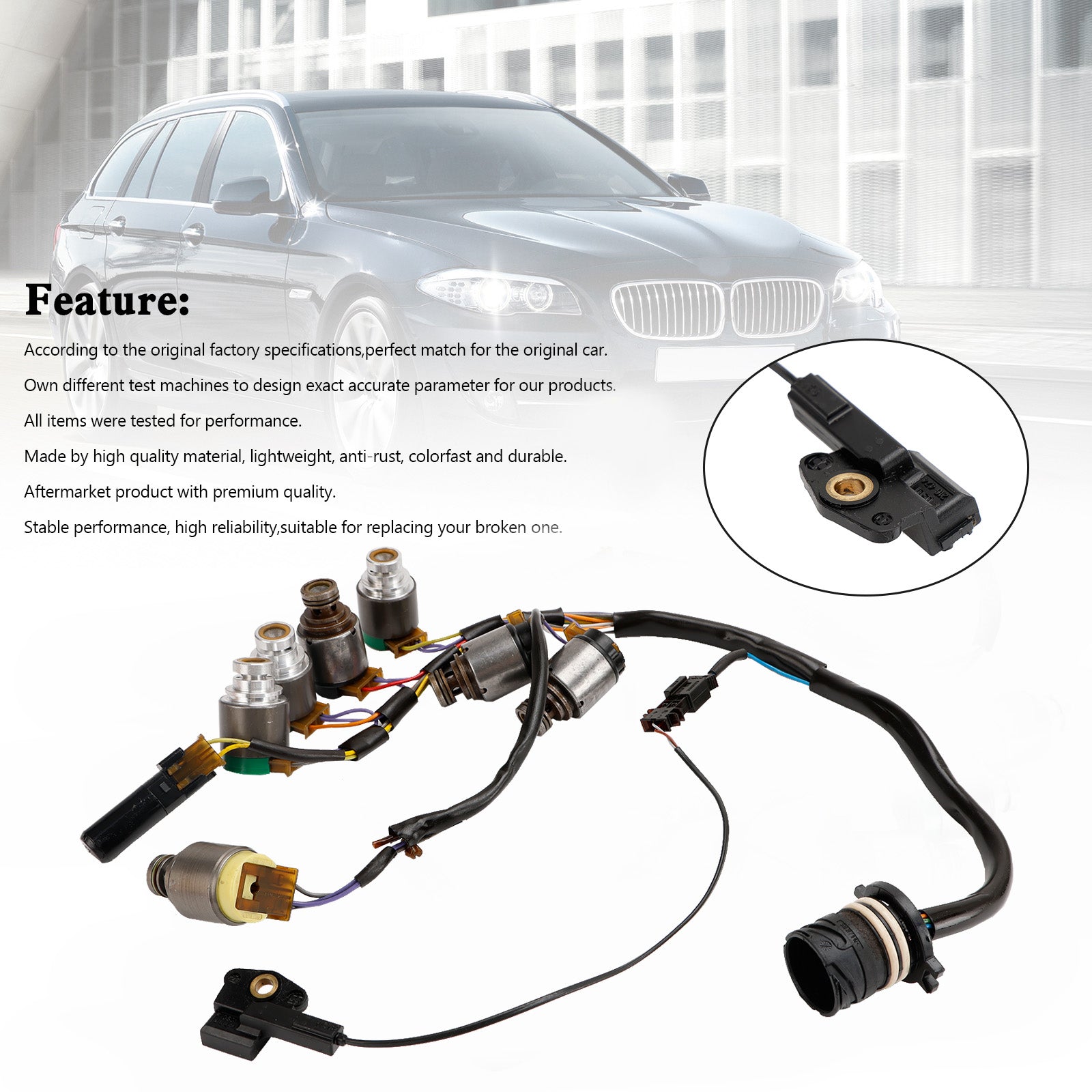 7ks 5HP19 prenosové solenoidy s vnútorným postrojom pre BMW Audi Porsche