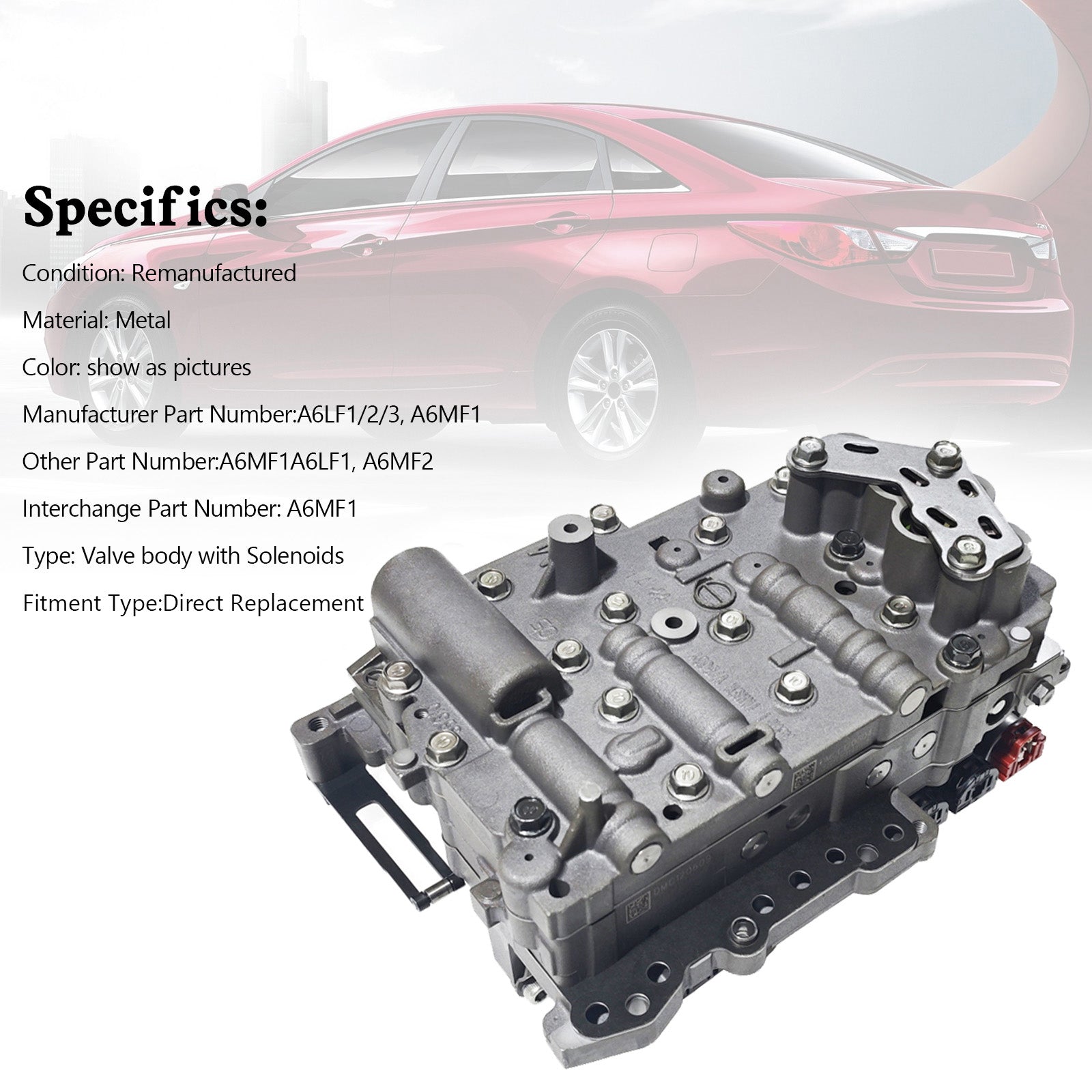 A6MF1 A6LF1/2/3 6-Speed Klephuis W/Solenoïden Voor Hyundai Sonata Kia Chevrolet Generieke