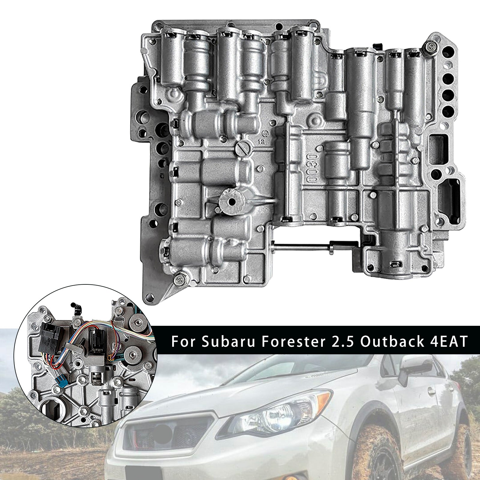 Subaru Forester Outback Impreza 4EAT Transmission Valve Body with Solenoids
