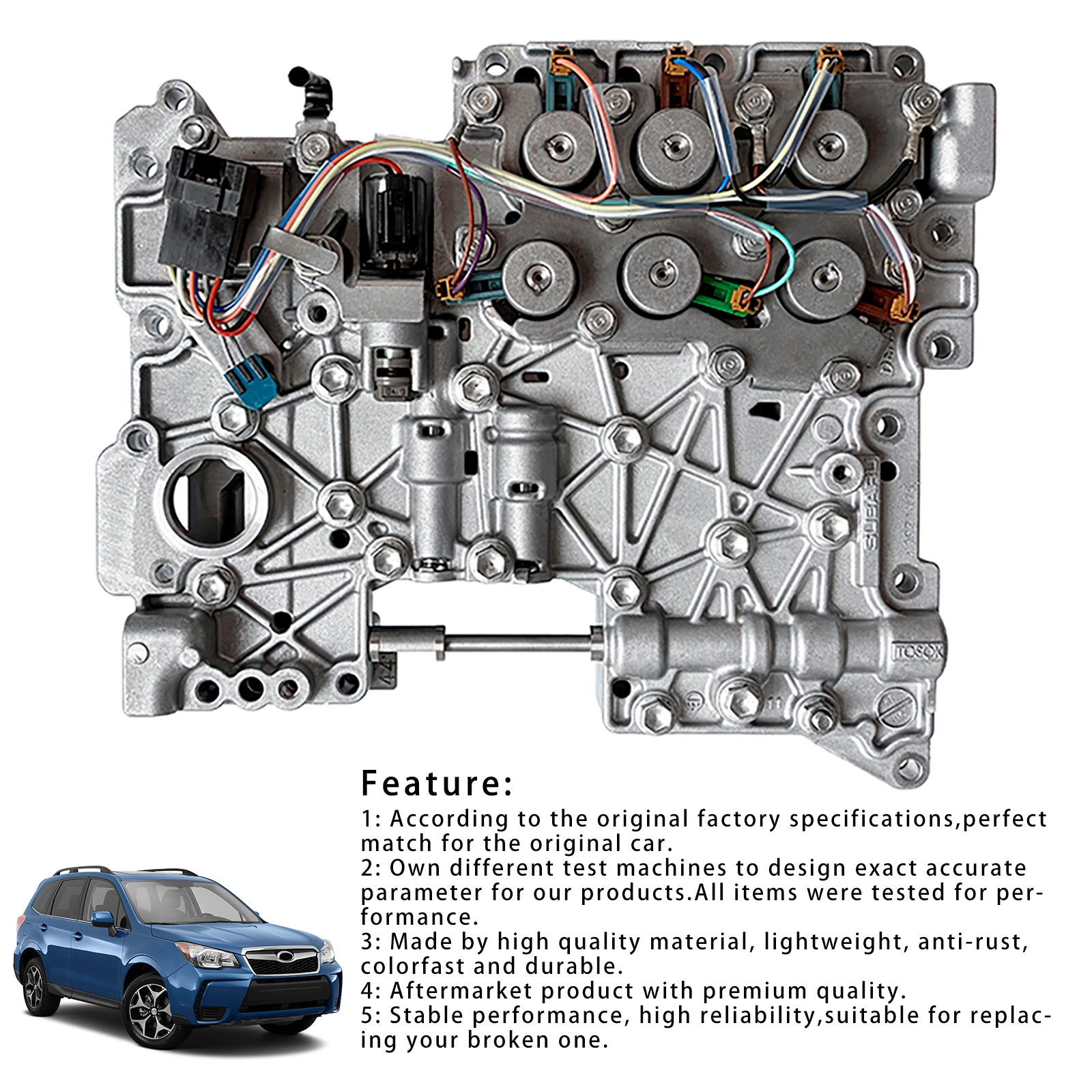 Subaru Forester Outback Impreza 4EAT Transmission Valve Body with Solenoids