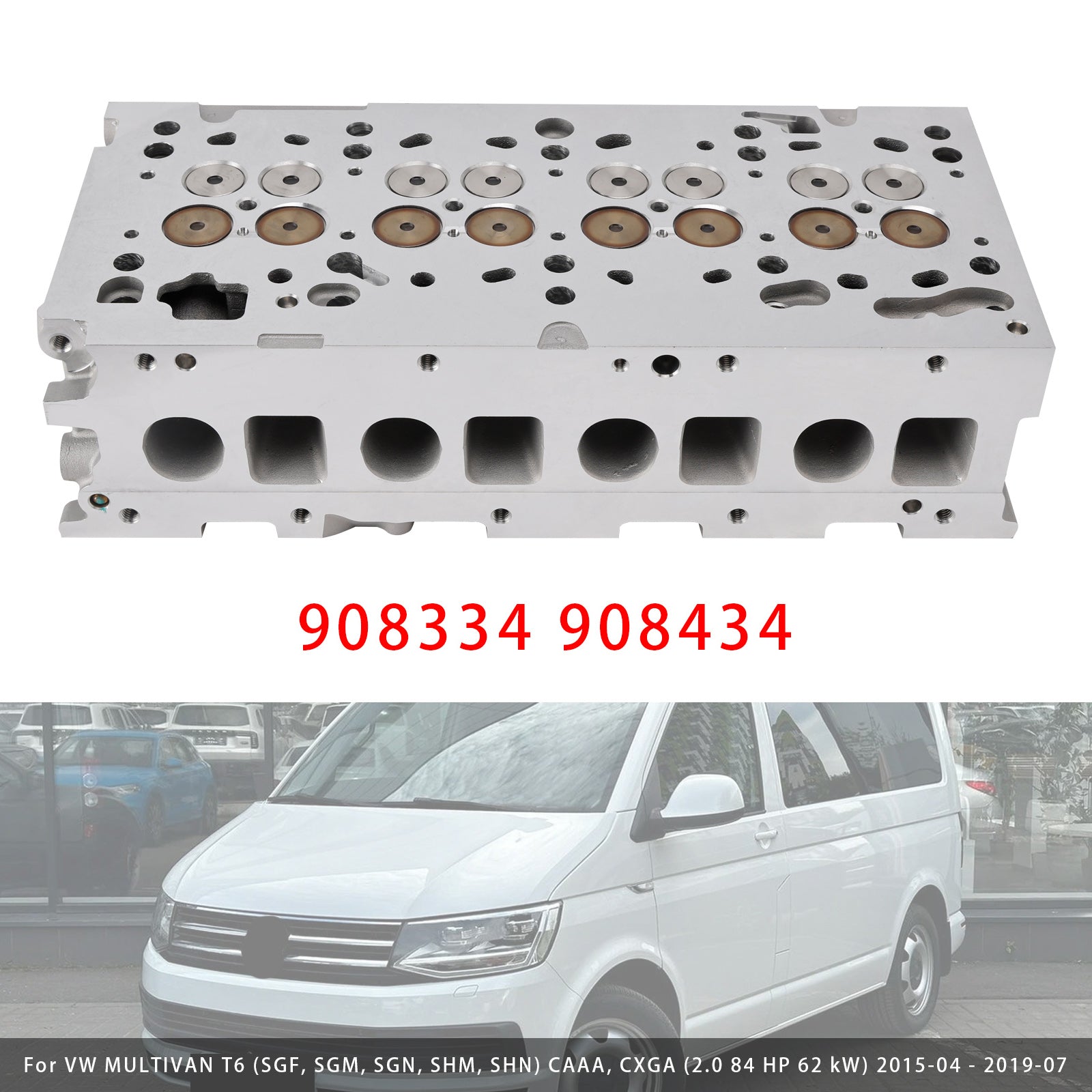 Cylinder Head 908334 908434 For VW Audi Skoda SEAT 2.0l TDI