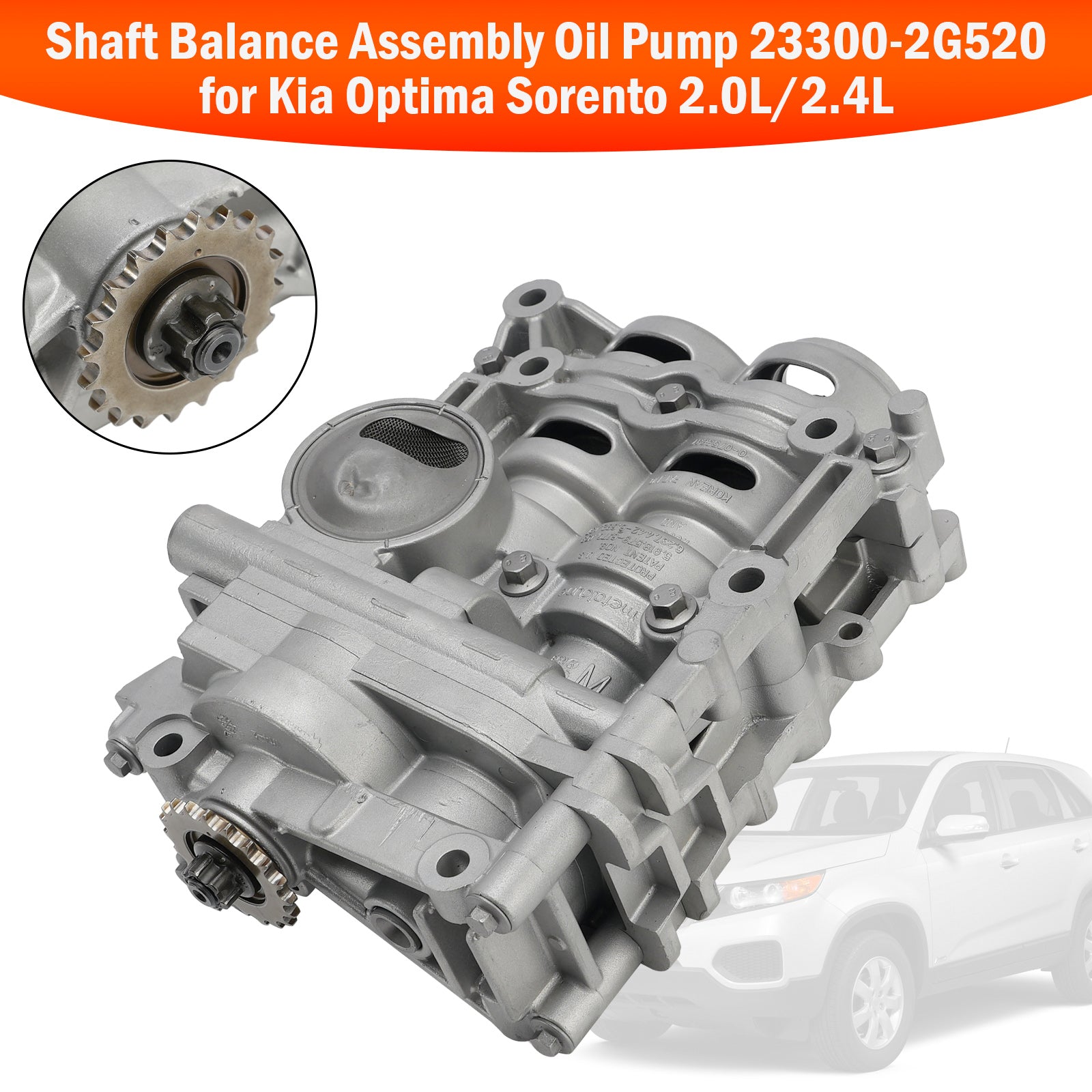 2012-2014 Hyundai Sonata Azera 2.0L/2.4L Shaft Balance Assembly Oil Pump 23300-2G520