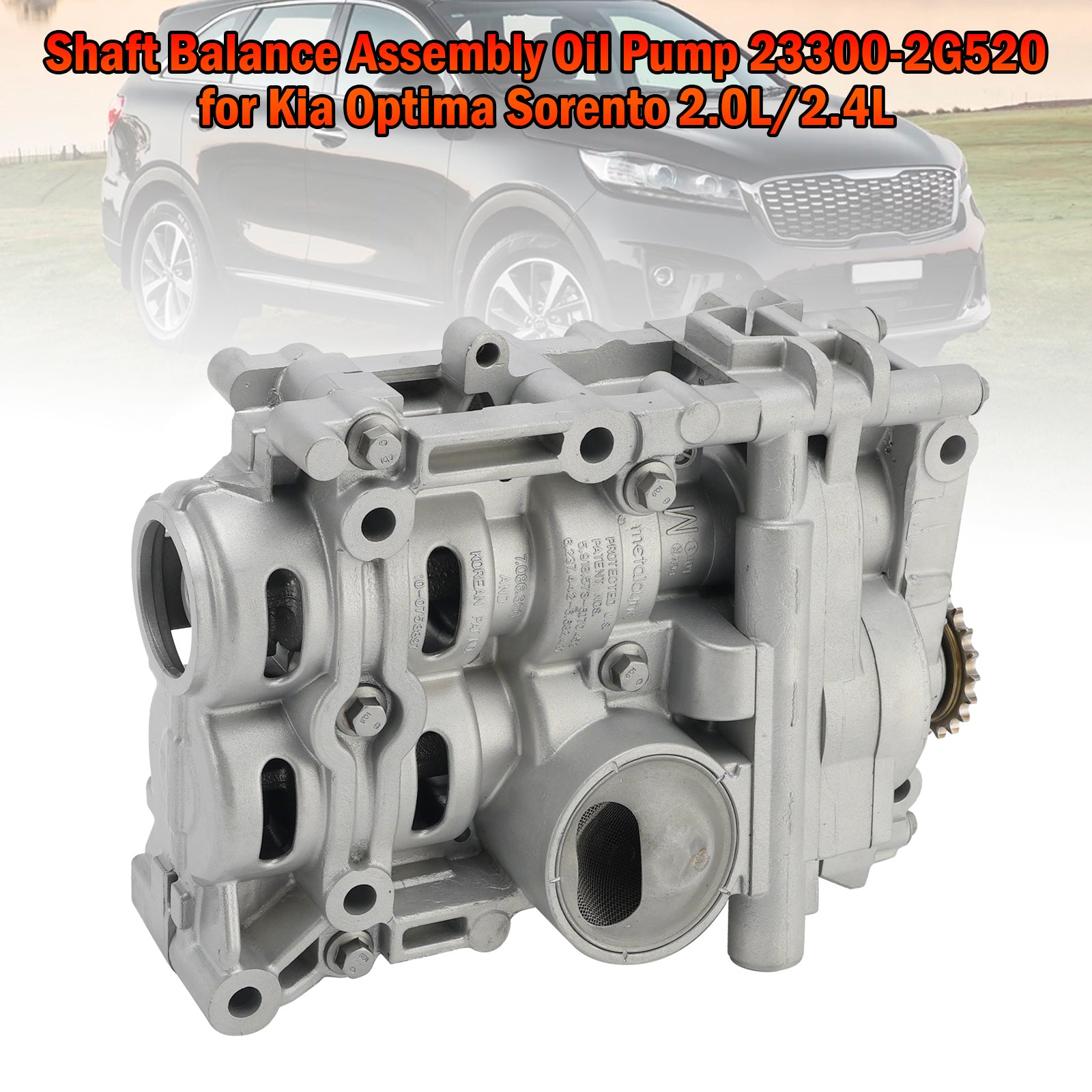 2012-2014 Hyundai Sonata Azera 2.0L/2.4L Shaft Balance Assembly Oil Pump 23300-2G520