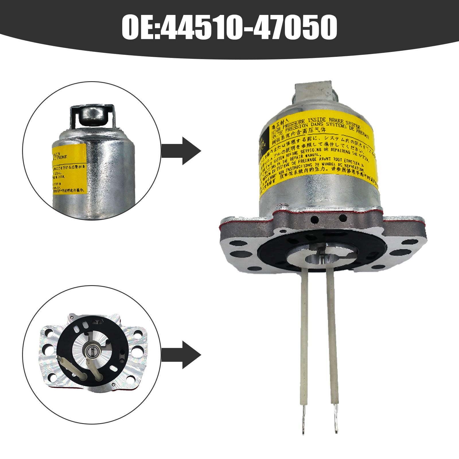 2004-2009 Toyota Prius Bomba de freno antibloqueo ABS Motor 44510-47050