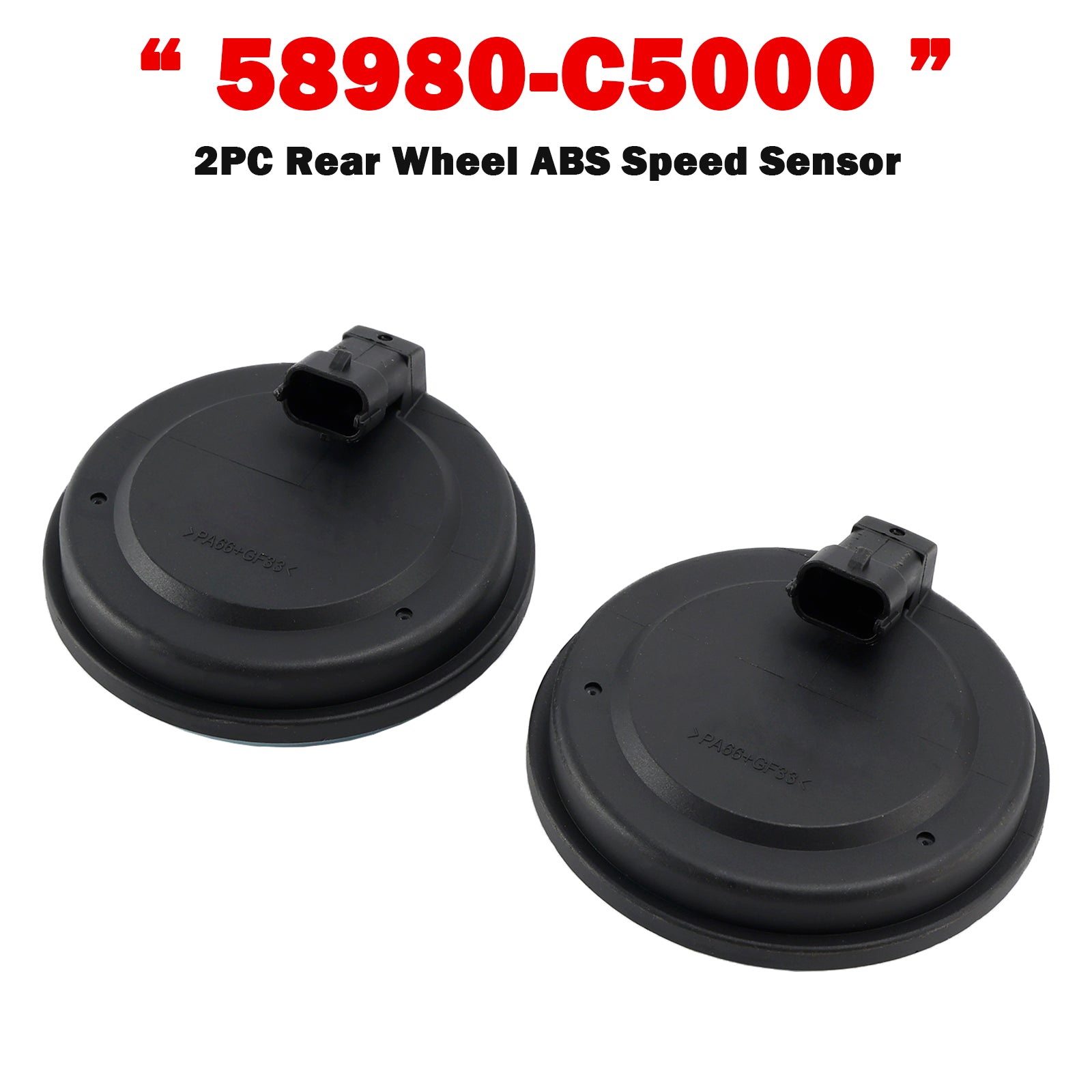 2PC Rear Wheel ABS Speed Sensor for Kia Sorento 2016-2020 58980-C5000