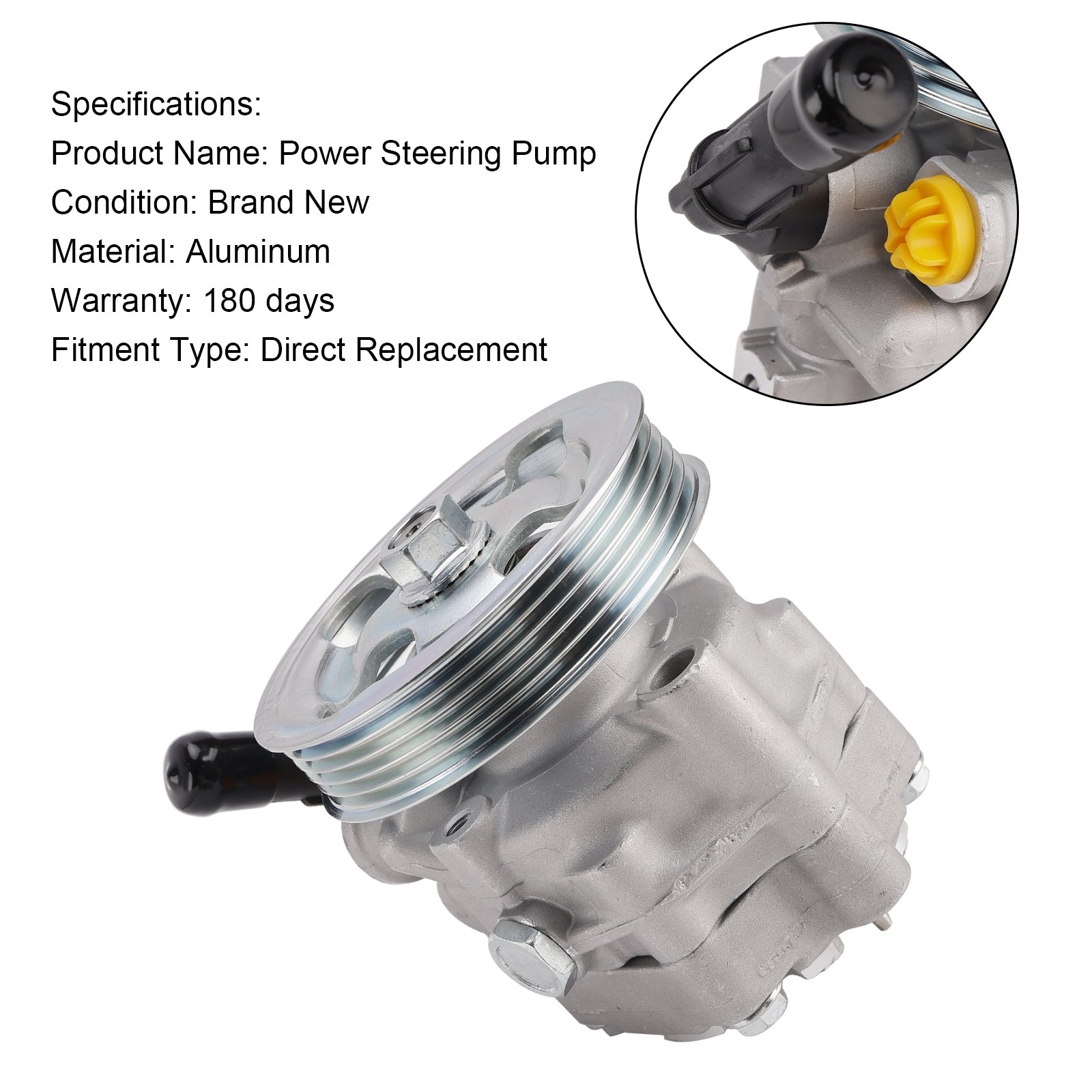 2002-2007 Subaru Impreza WRX STI w/ Pulley Power Steering Pump SP81426 34430FE040