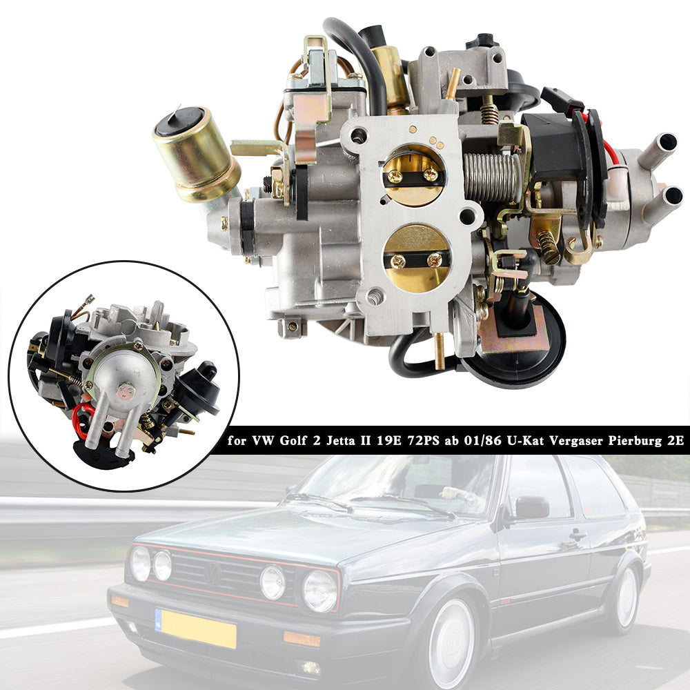 VW Golf 2 Jetta II 19E 72PS AB 01/86 U-KAT VERGASER PIERBURG 2E Förgasare 027129016H