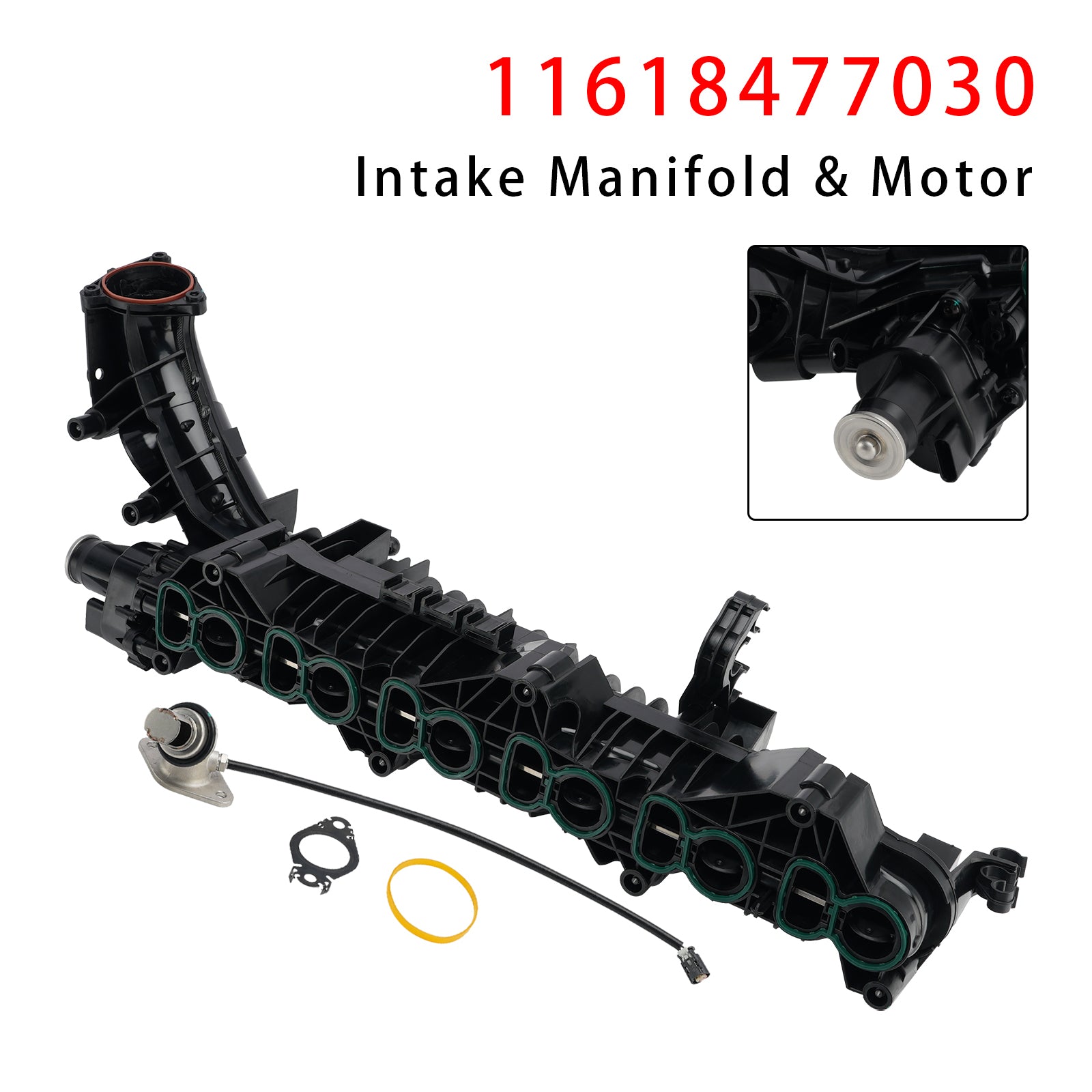 2016/09-2020/06 For BMW 5er F90, G30 530d xDrive 2993 ccm, 195 KW, 265 PS Inlet Intake Manifold With Motor 11618477030
