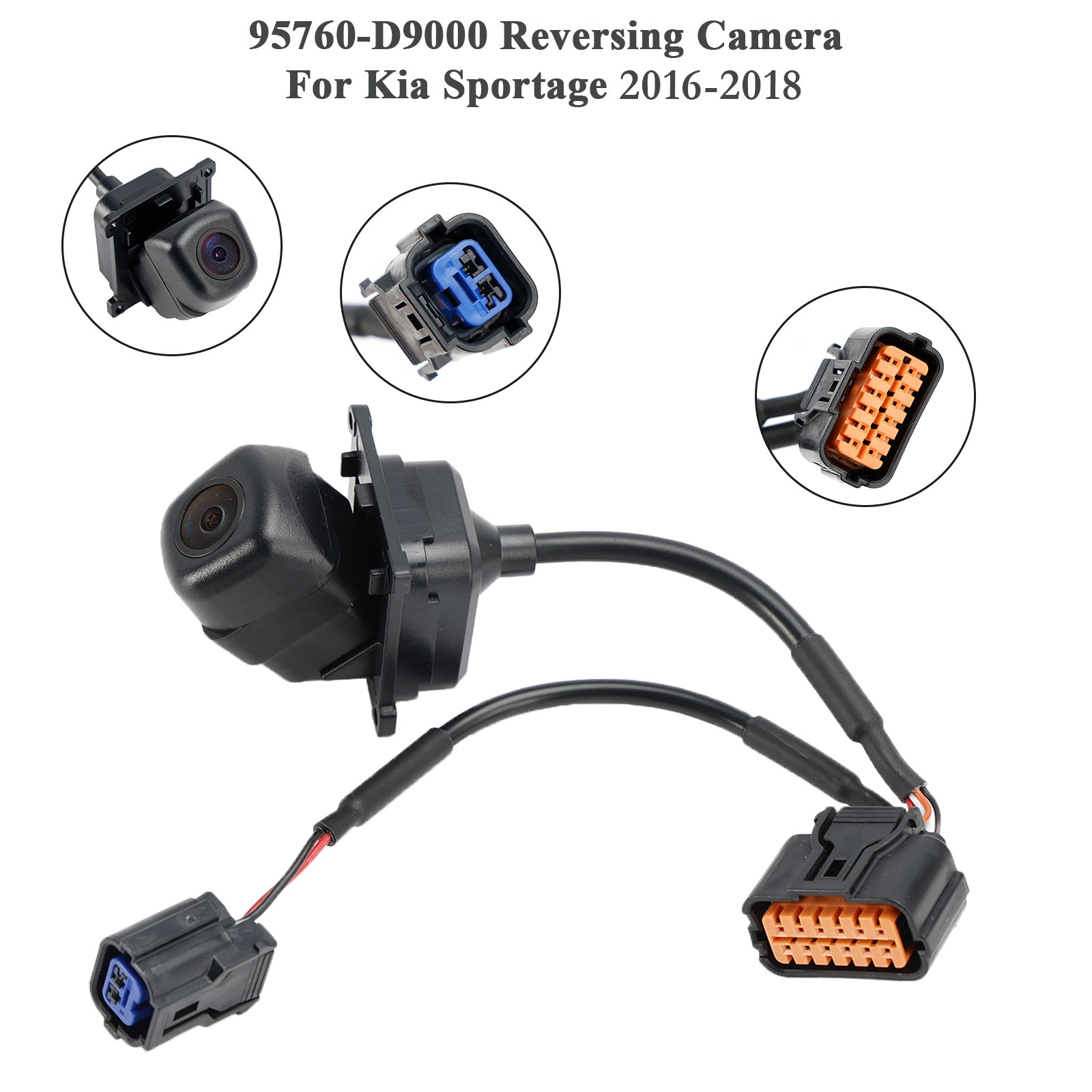 Cámara de visión trasera trasera para Kia Sportage 2016-2018 95760-D9000