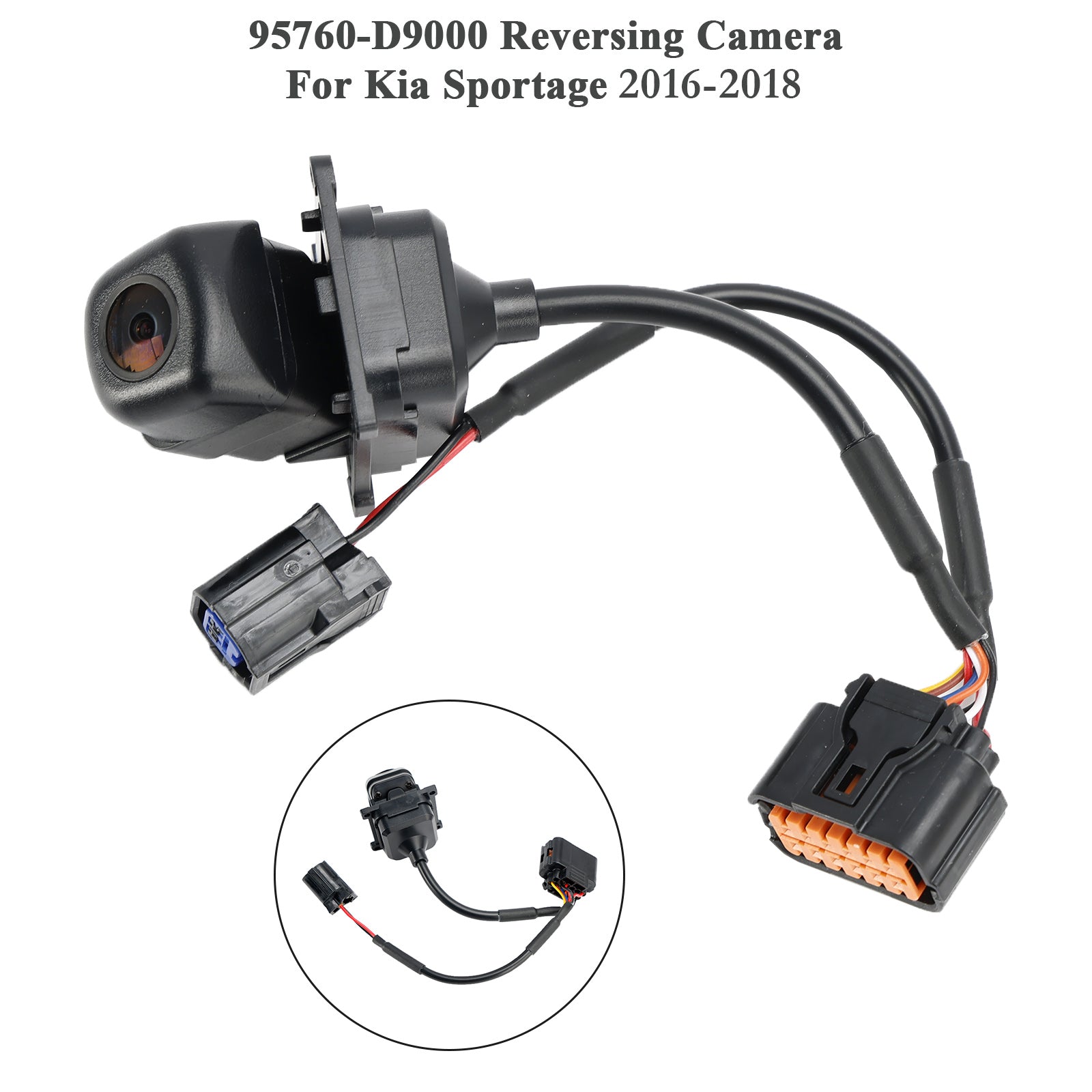 Cámara de visión trasera trasera para Kia Sportage 2016-2018 95760-D9000