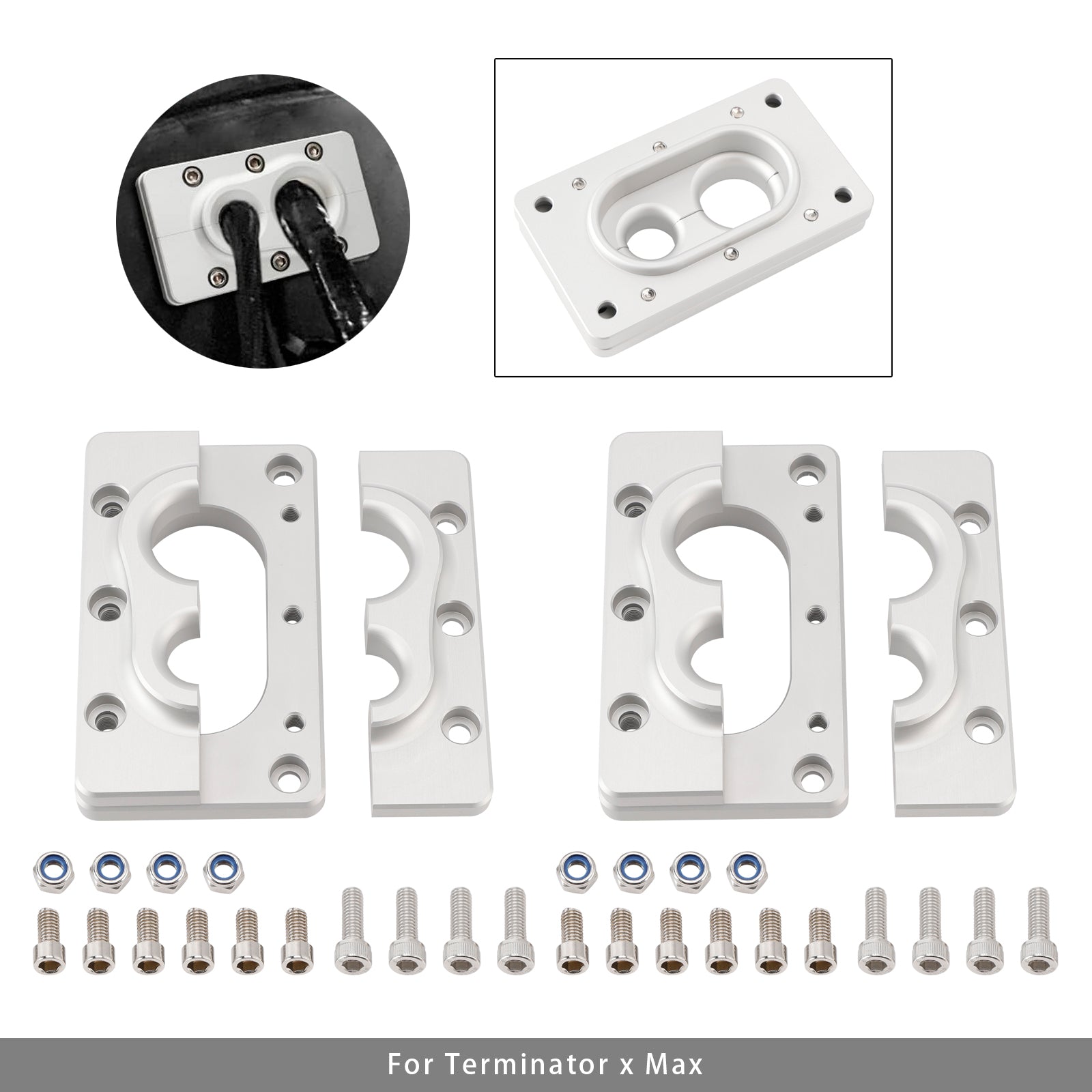2Pack Aluminum Fire Wall Pass Through Raw Bracket For Terminator x Max