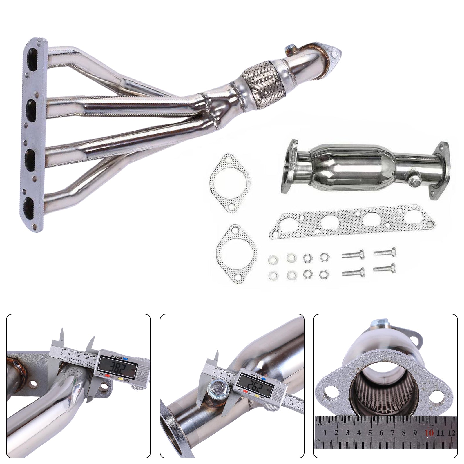 Stainless Steel Exhaust Manifold Header Fit Mini Cooper R50/R52/R53 2002-2008