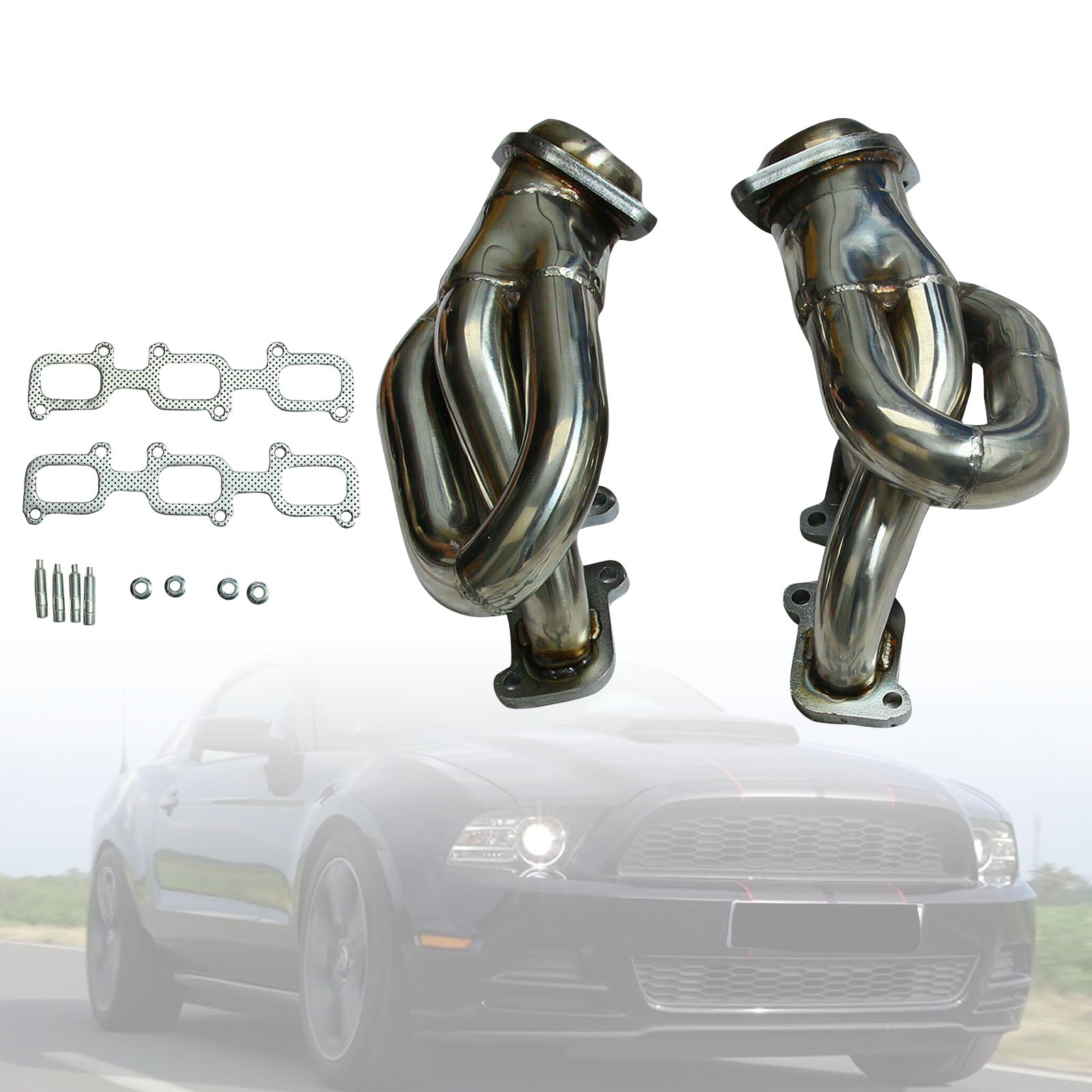 Hlavička výfukového potrubia z nehrdzavejúcej ocele Ford Ford Mustang 3.7L V6 2011-2015