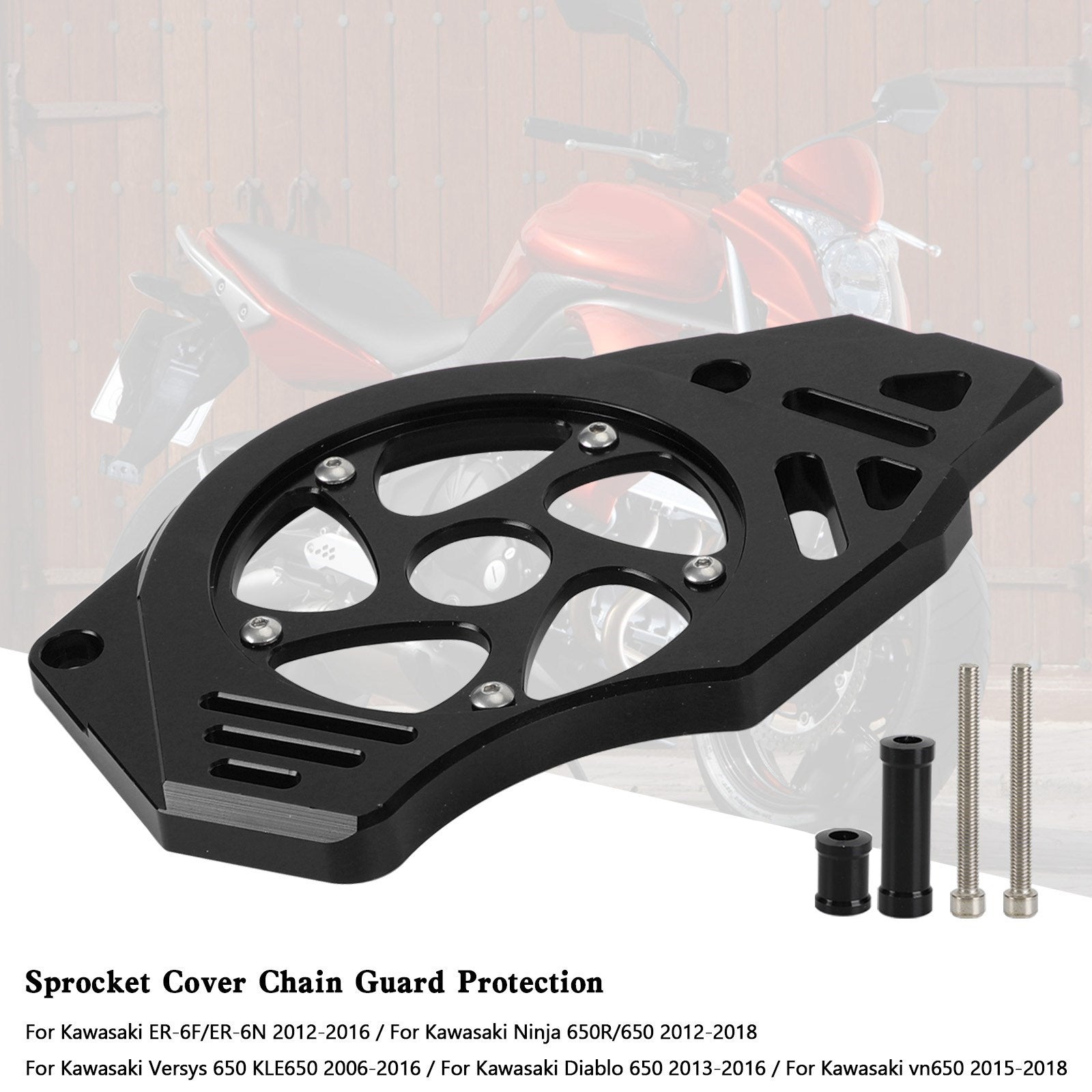 Kawasaki Ninja Vulcan 650 ER-6N Sprocket Cover Chain Guard Protection