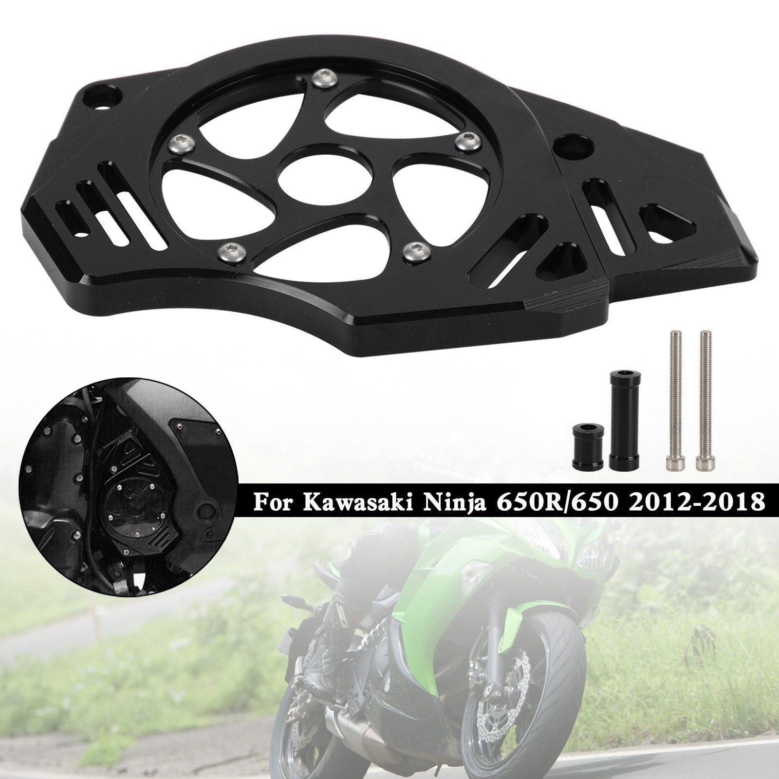 Kawasaki Ninja Vulcan 650 ER-6N Sprocket Cover Chain Guard Protection