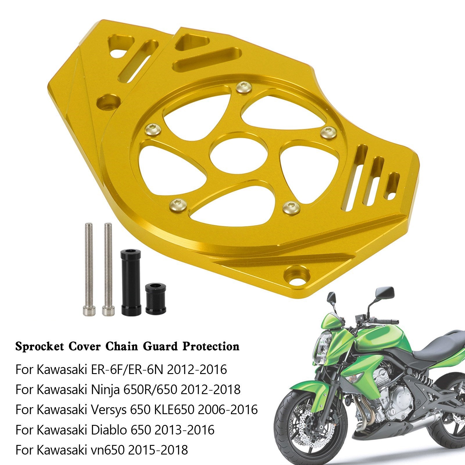 Kawasaki Ninja Vulcan 650 ER-6N Sprocket Cover Chain Guard Protection