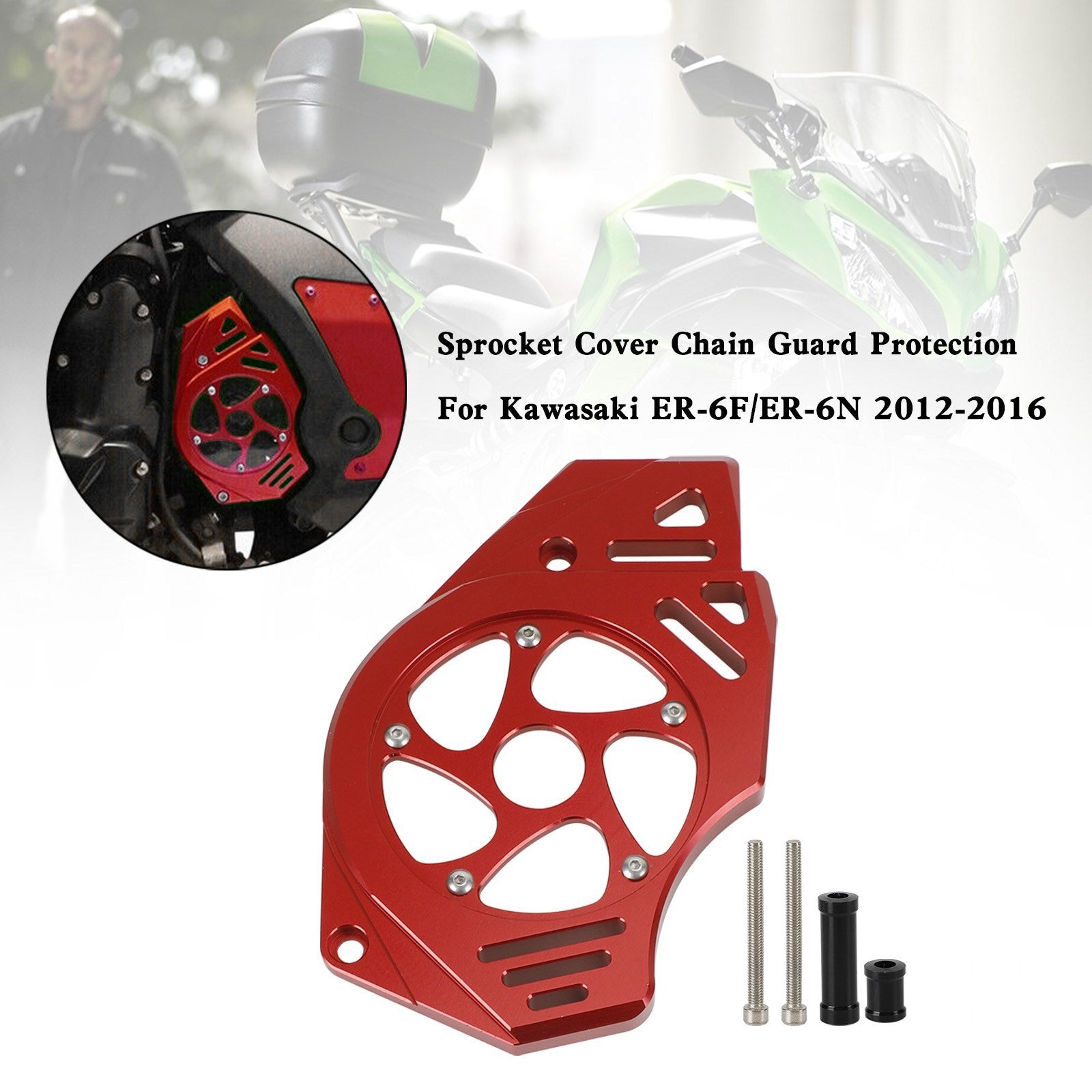Kawasaki Ninja Vulcan 650 ER-6N Sprocket Cover Chain Guard Protection