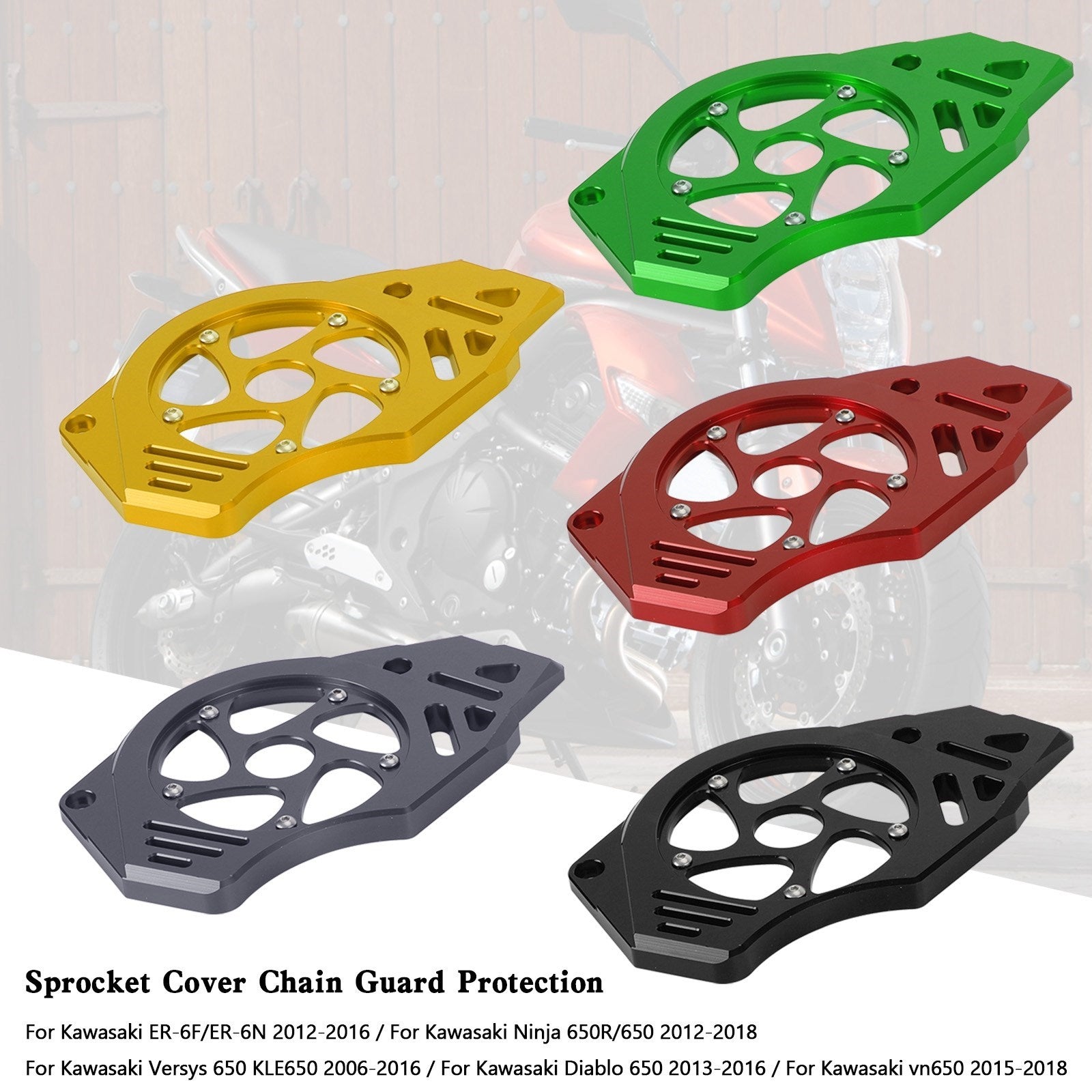 Kawasaki Ninja Vulcan 650 ER-6N Sprocket Cover Chain Guard Protection