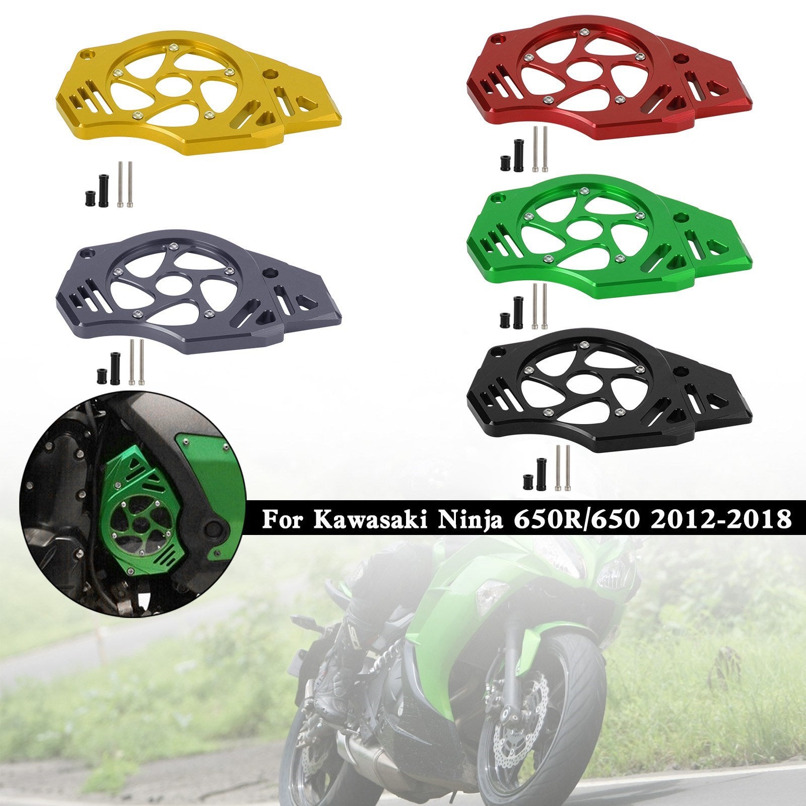 Kawasaki Ninja Vulcan 650 ER-6N Sprocket Cover Chain Guard Protection