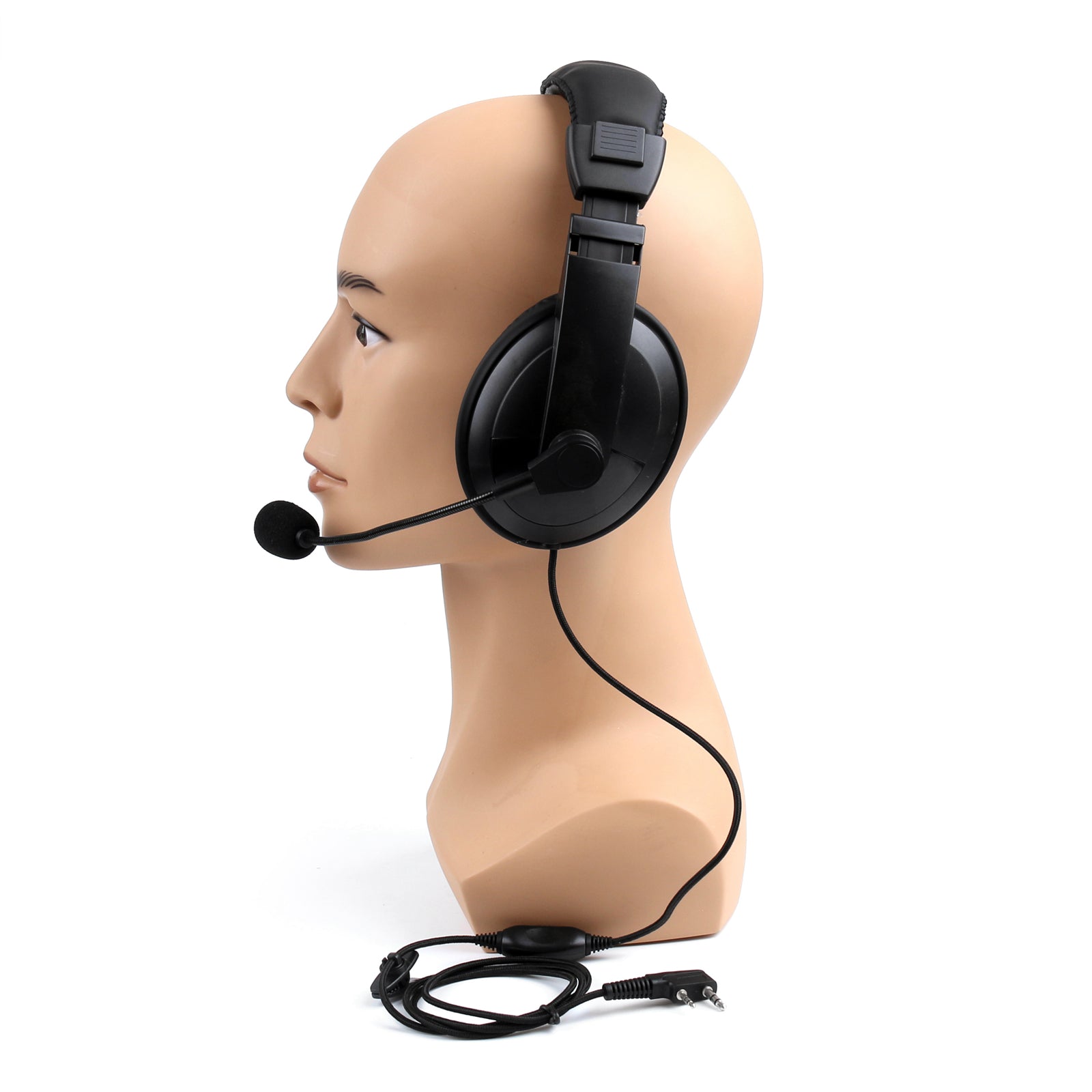 Auriculares aéreos de alta resistencia con micrófono PTT para Radio Kenwood Puxing Baofeng