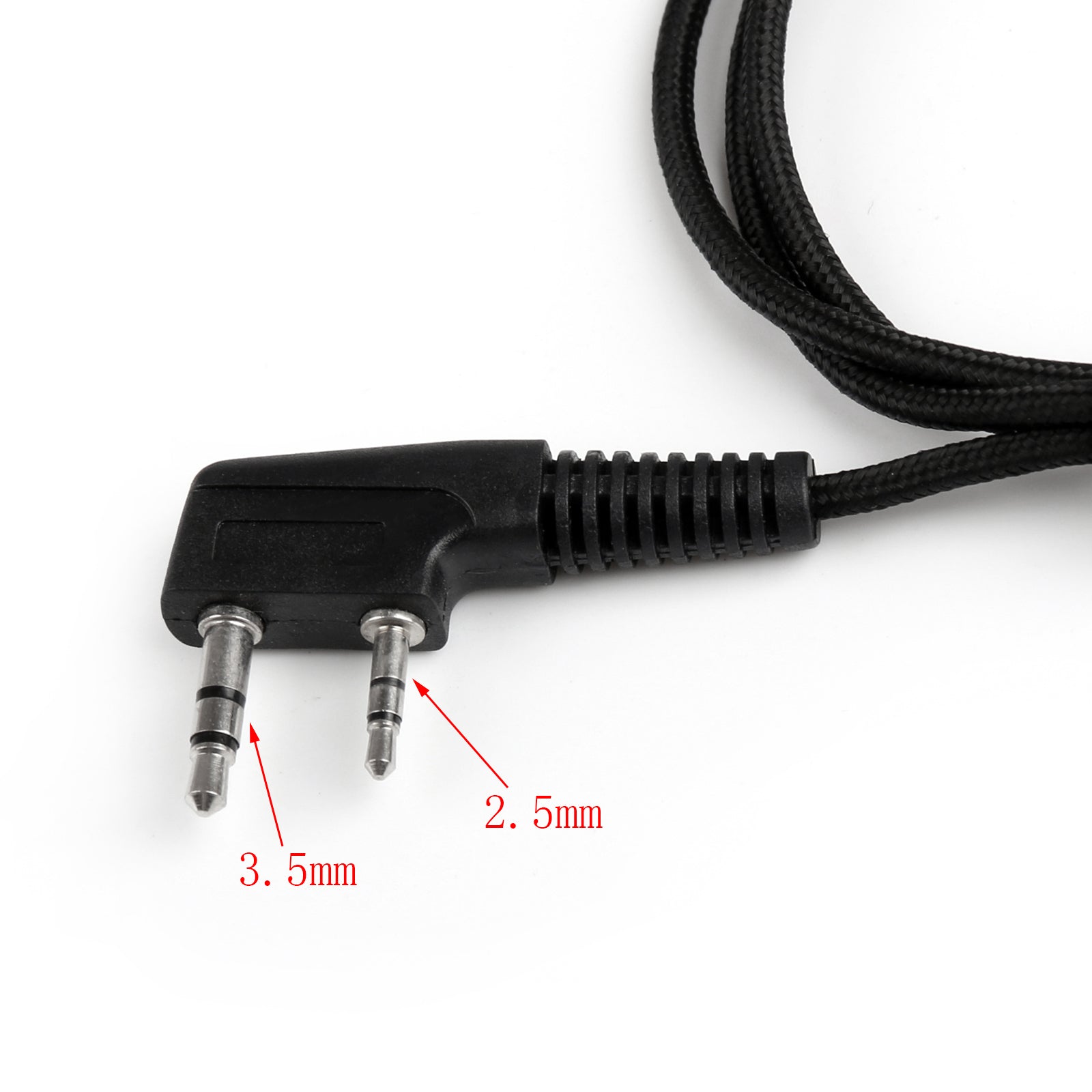 Auriculares aéreos de alta resistencia con micrófono PTT para Radio Kenwood Puxing Baofeng