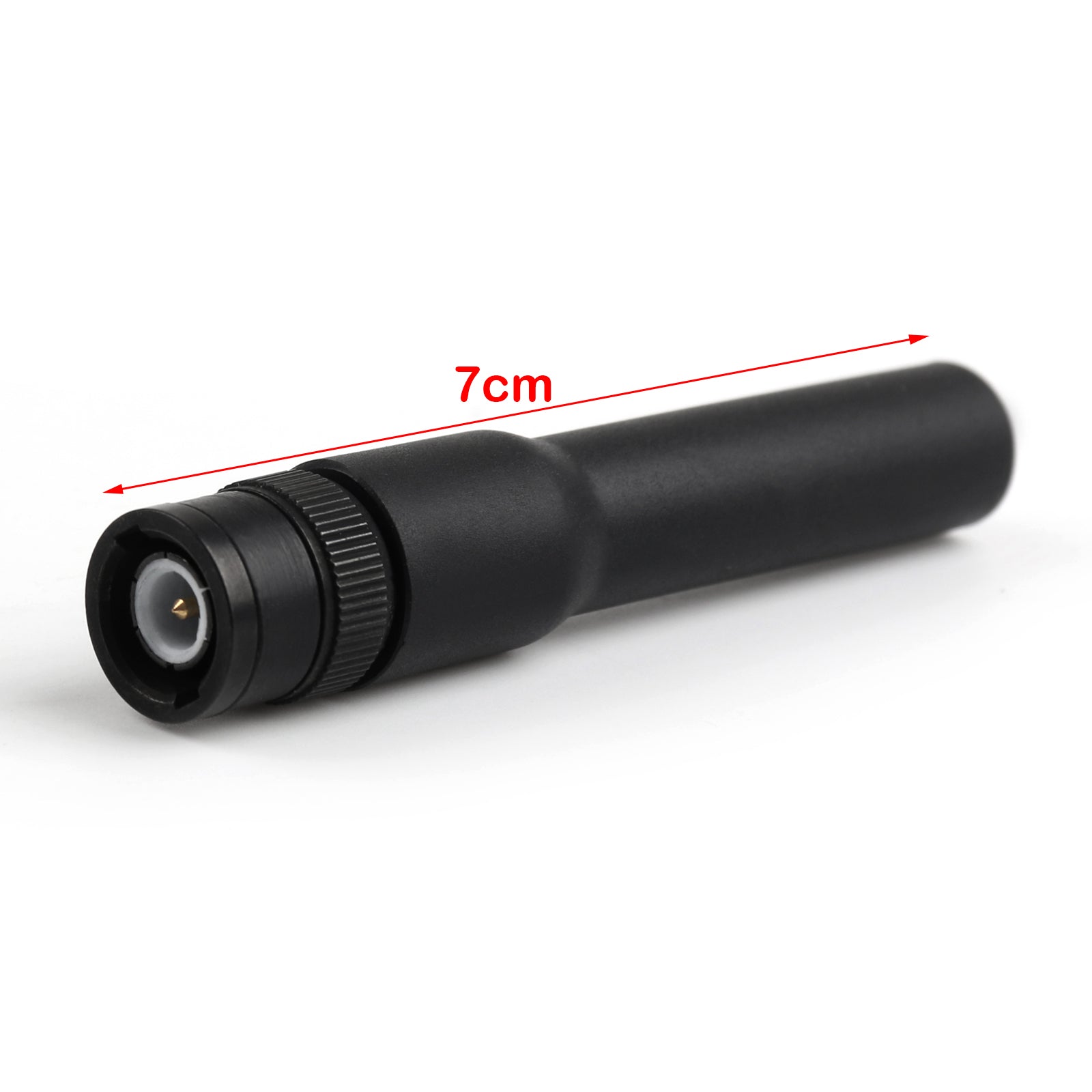 Sf20 vhf f & uhf banda dupla bnc small flexible stubby radio antena 7cm