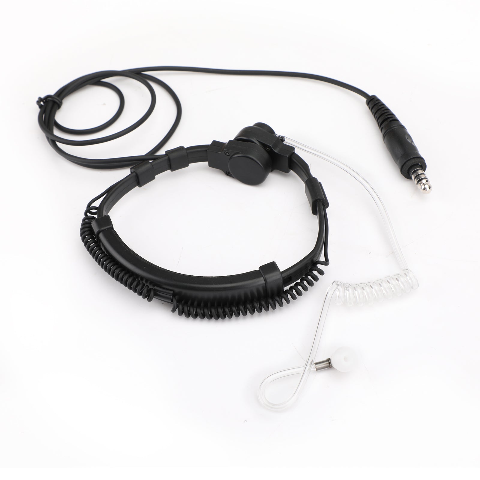 1 ST Verstelbare Tactische Keel Mic Headset Voor Walkie Talkie 7.1mm Plug PTT