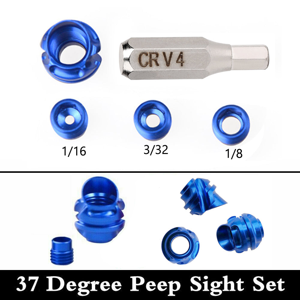 AT2 Sight Boogschieten Peep 45/37 Bow Peep Diafragma Lenscompound met capuchon