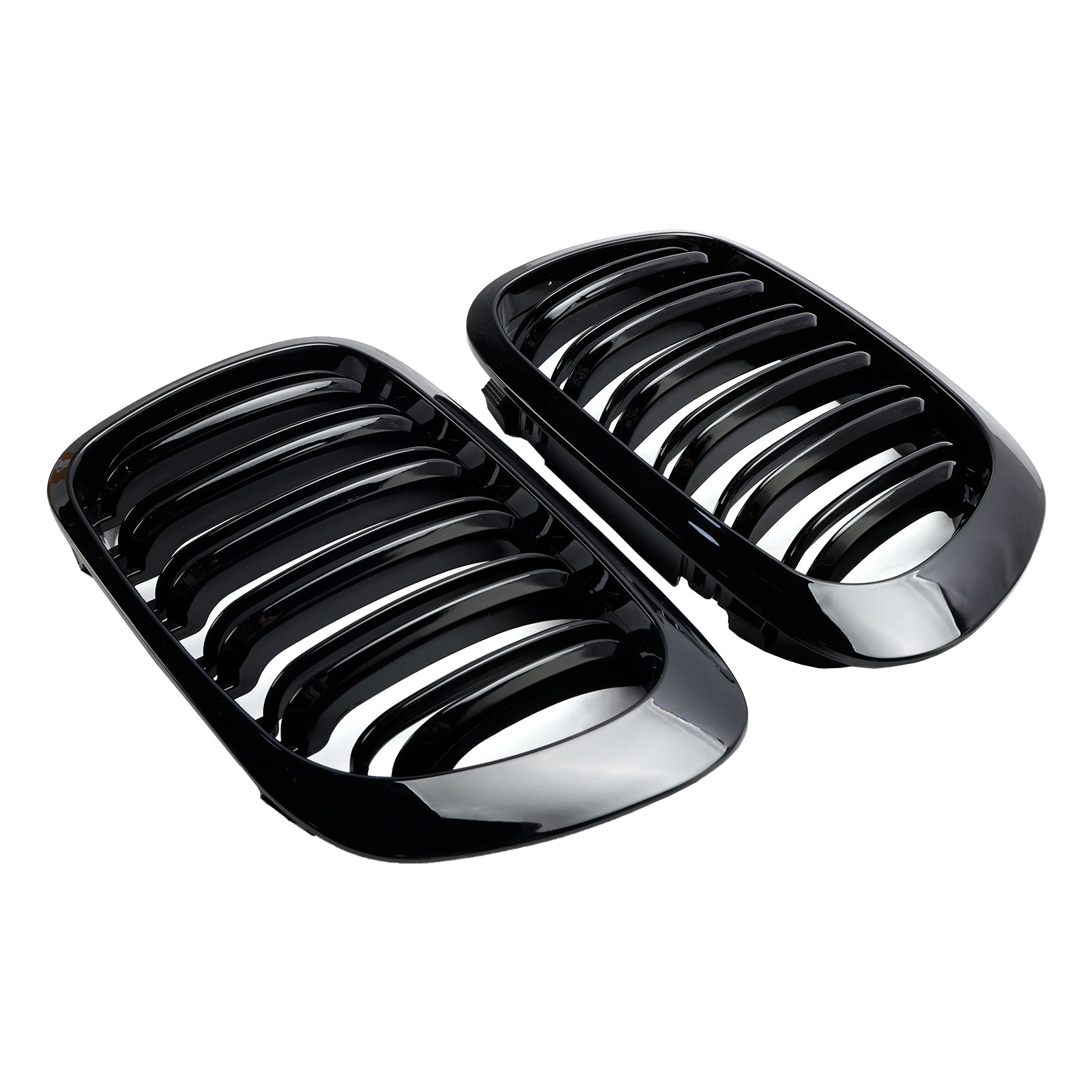 1999-2002 BMW E46 CABRIDET/COUPE 2-DOUR-DOOR-FACELIFT Dvojlôžková čiara predná kapucňa mriežky GLOS GLOS Black Generic