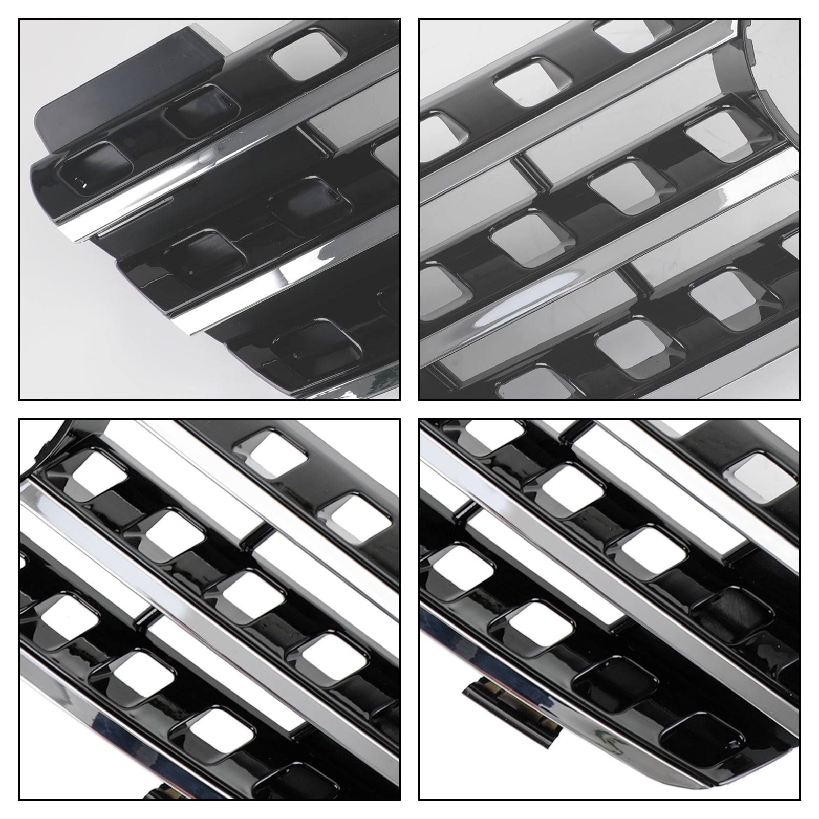 2005 2006 2007 2008 Mercedes ML-Class W164 Front Bumper Grille Grill Chrome/Black