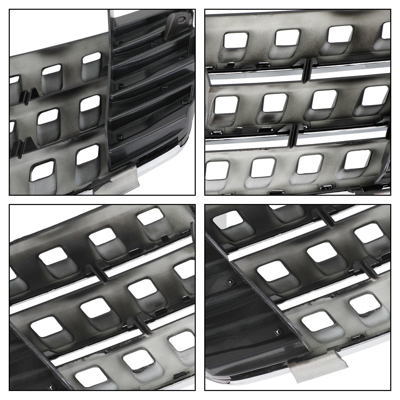 2005 2006 2007 2008 Mercedes ML-Class W164 Front Bumper Grille Grill Chrome/Black