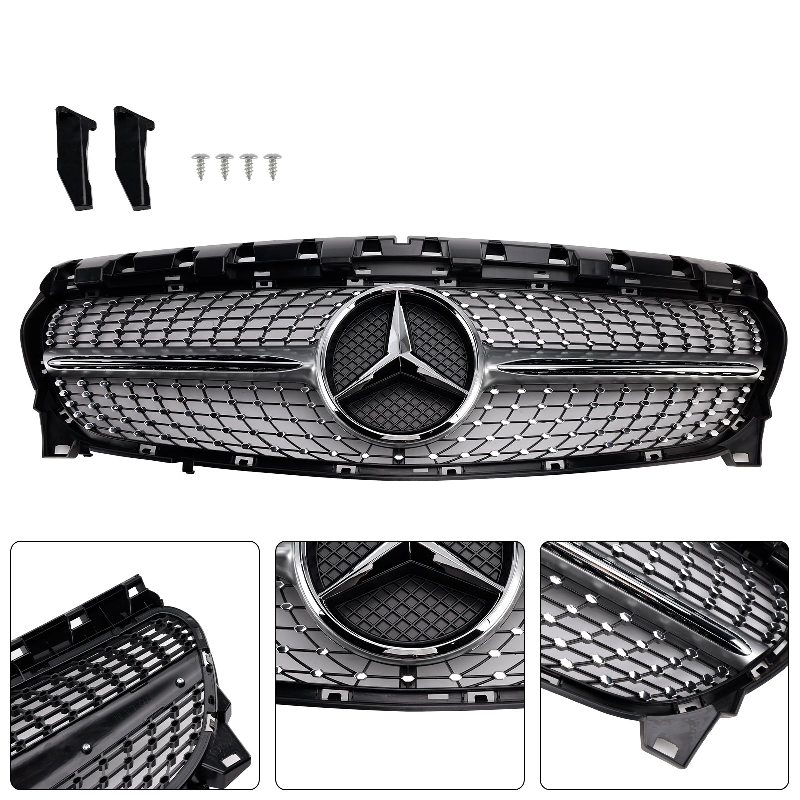 2013-2019 Mercedes-Benz CLA-Class W117 CLA250 Diamond Front Grille Grill