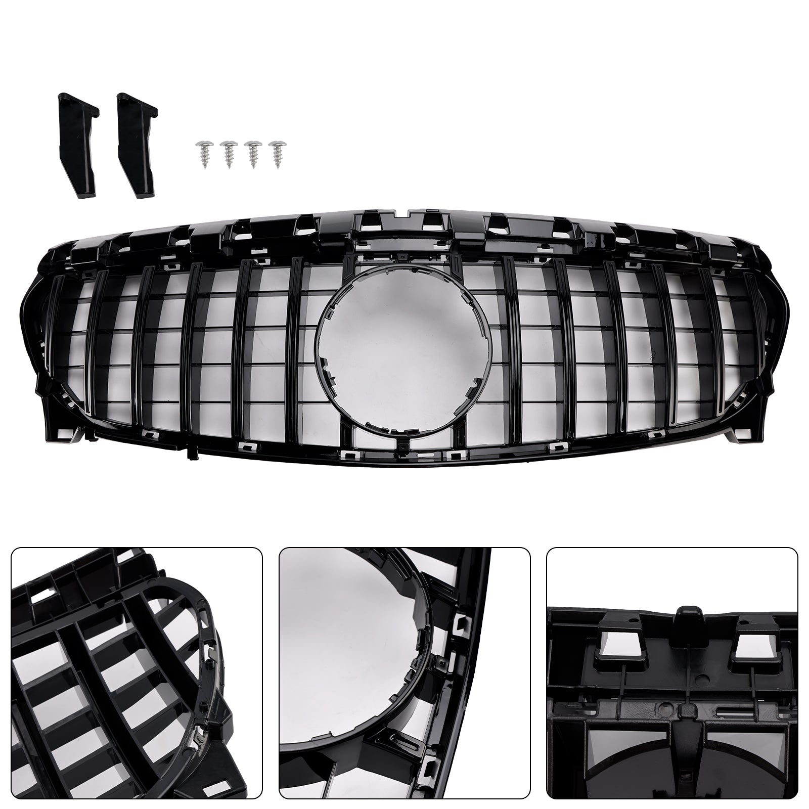 2013-2019 Mercedes Benz CLA-CLASS W117 CLA250 GT Style Front Bumper Grille Grill