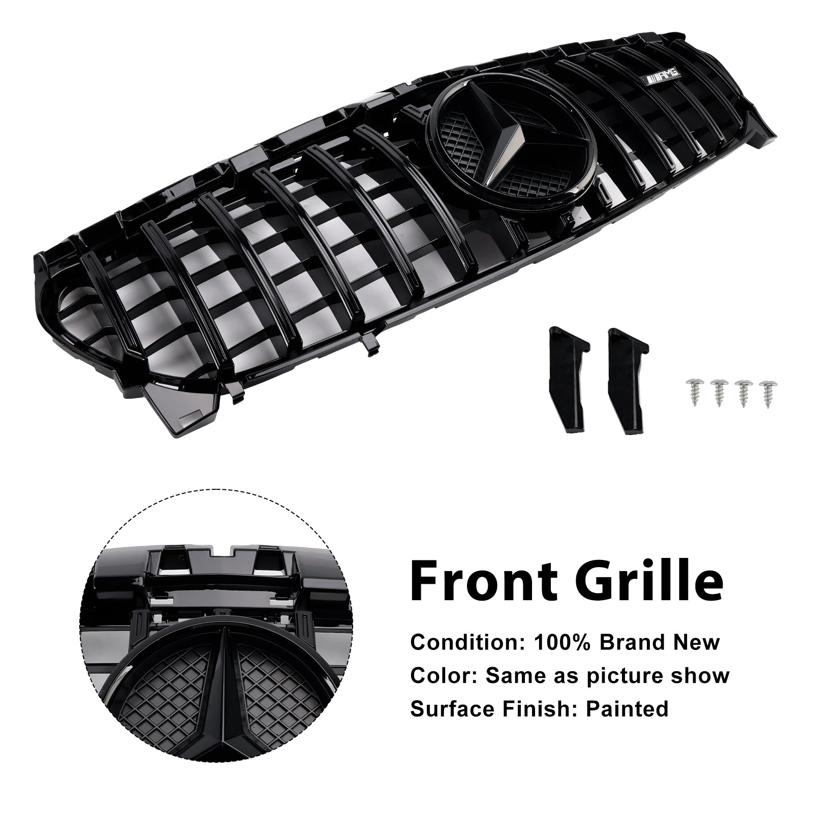 Mercedes Benz CLA-KLASSE 2013-2019 W117 CLA250 GT-stijl voorbumpergrille