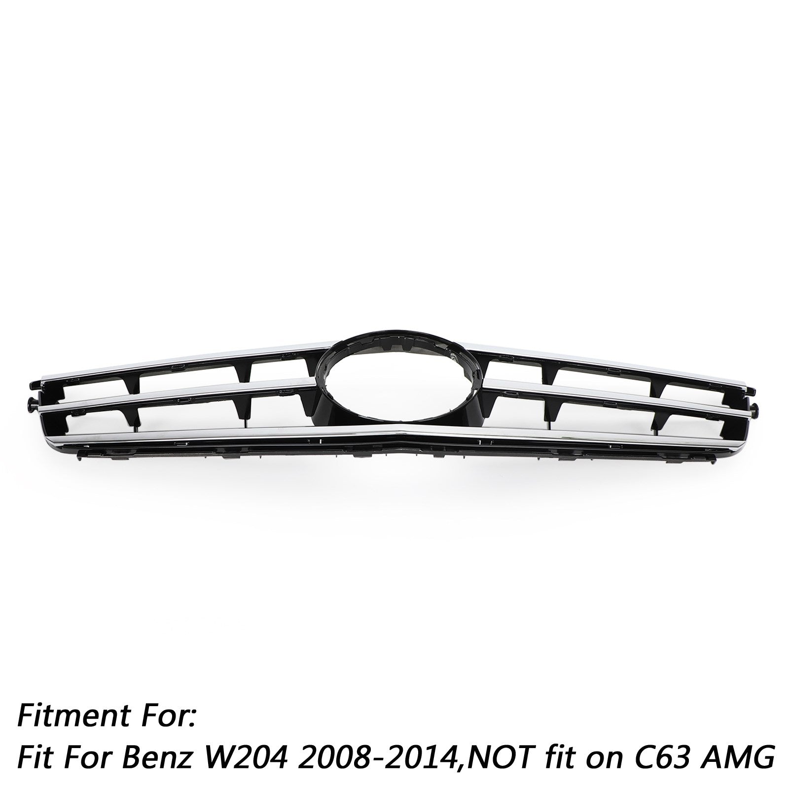 2008-2014 W204 Parrilla delantera LED cromada negra C300 C350 genérica