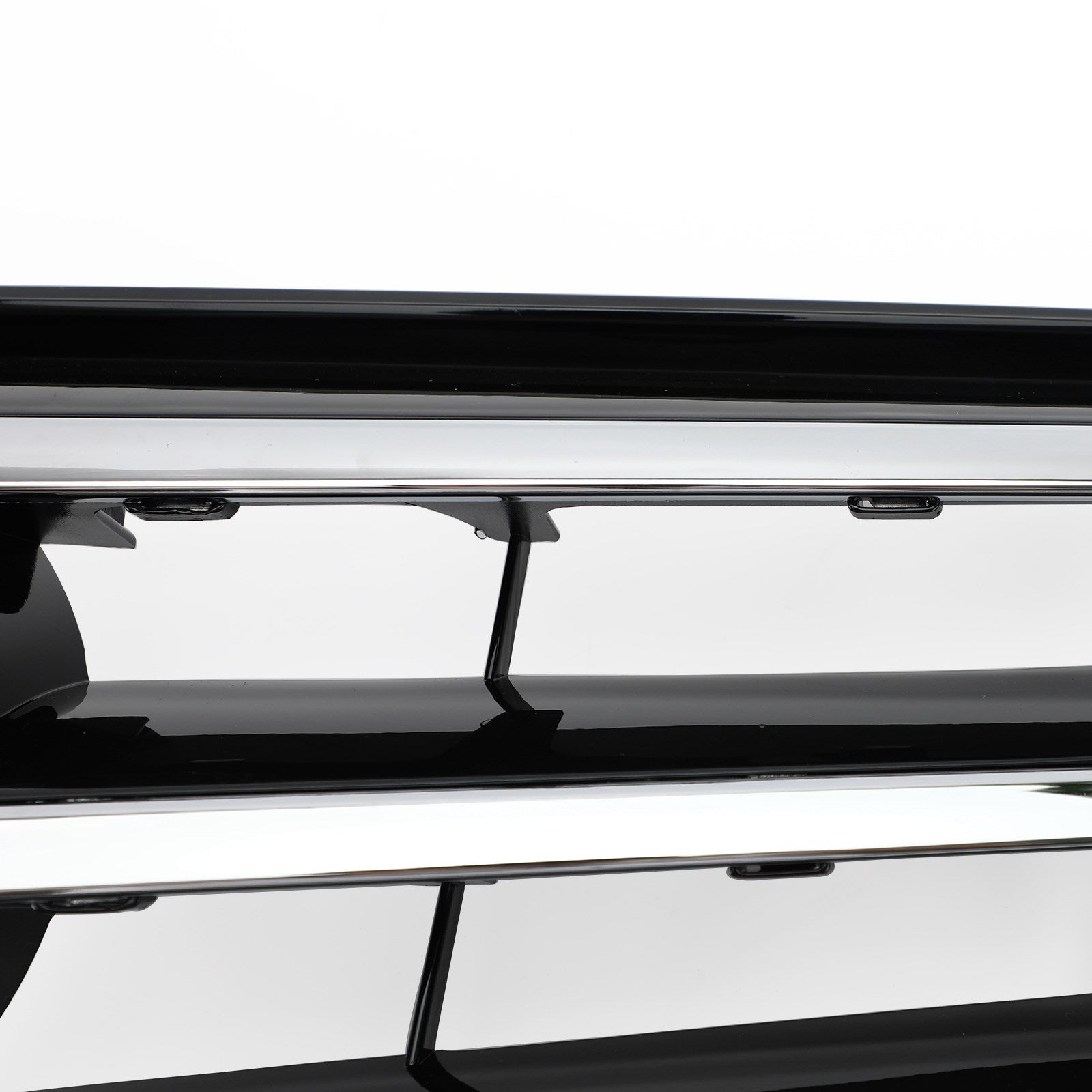 Clase C W204 Parrilla delantera cromada negra LED para Mercedes Benz C300 C350 2008-2014