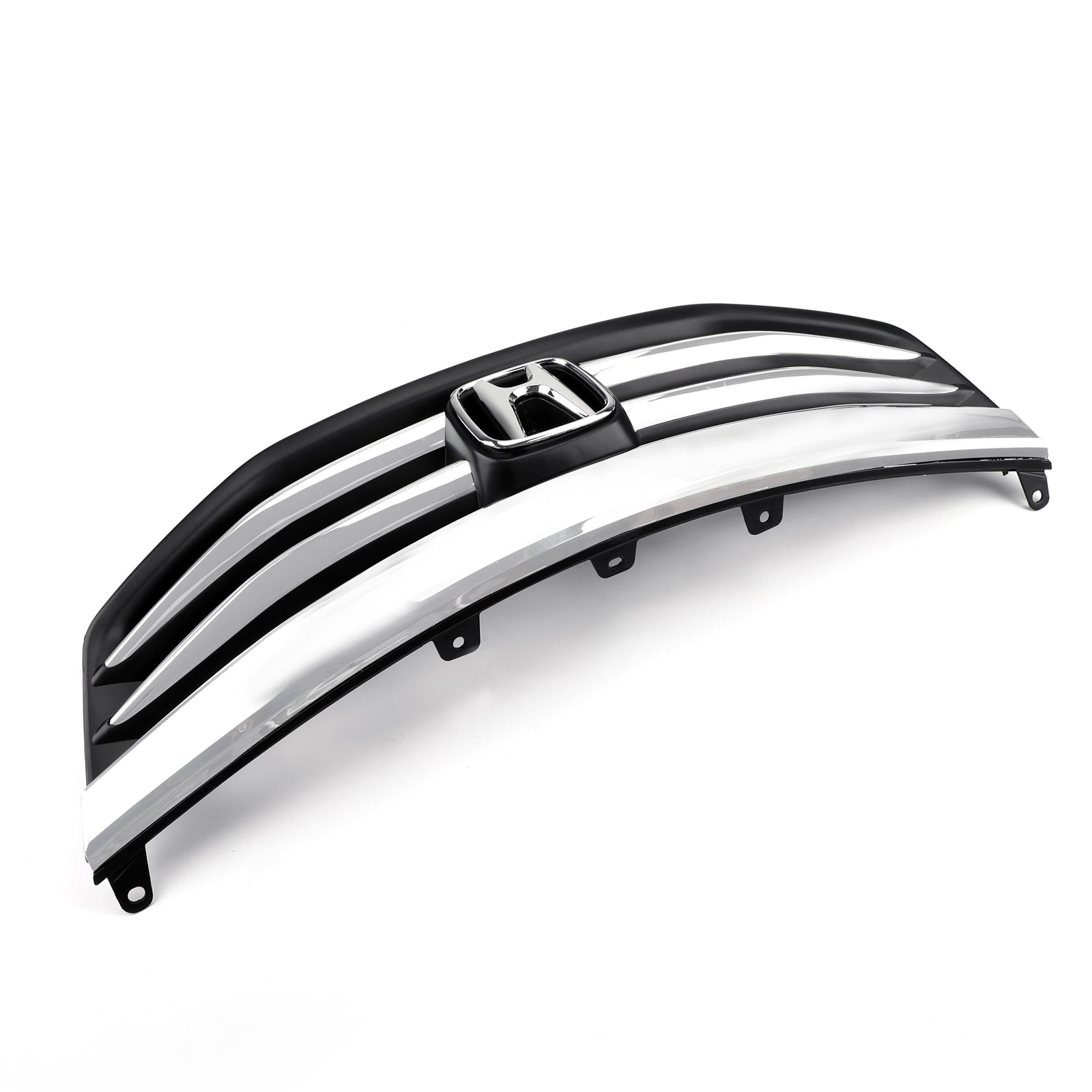 2011-2012 Accord Honda New Front Upper Bumper Hood Black Chrome Grill Replacement Grille Generic