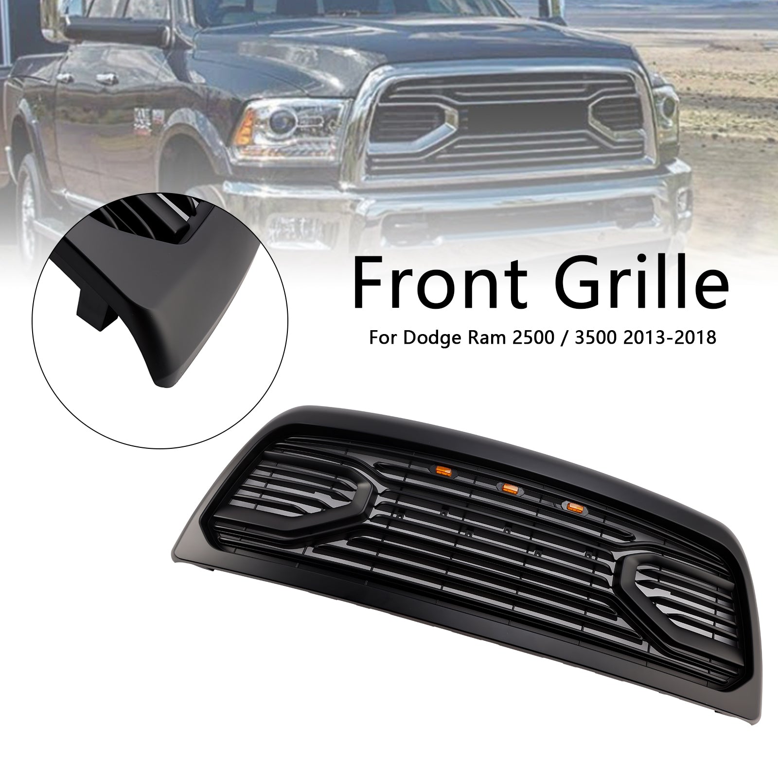 2013-2018 Dodge Ram 2500/3500 Laramie Limited Big-Horn Front Bumper Grille