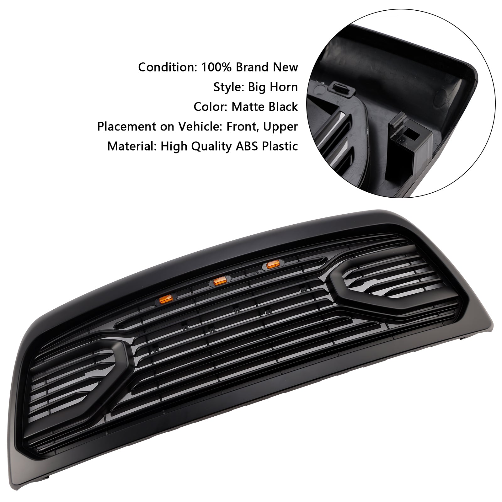 2013-2018 Dodge Ram 2500/3500 Laramie Limited Big-Horn Front Bumper Grille
