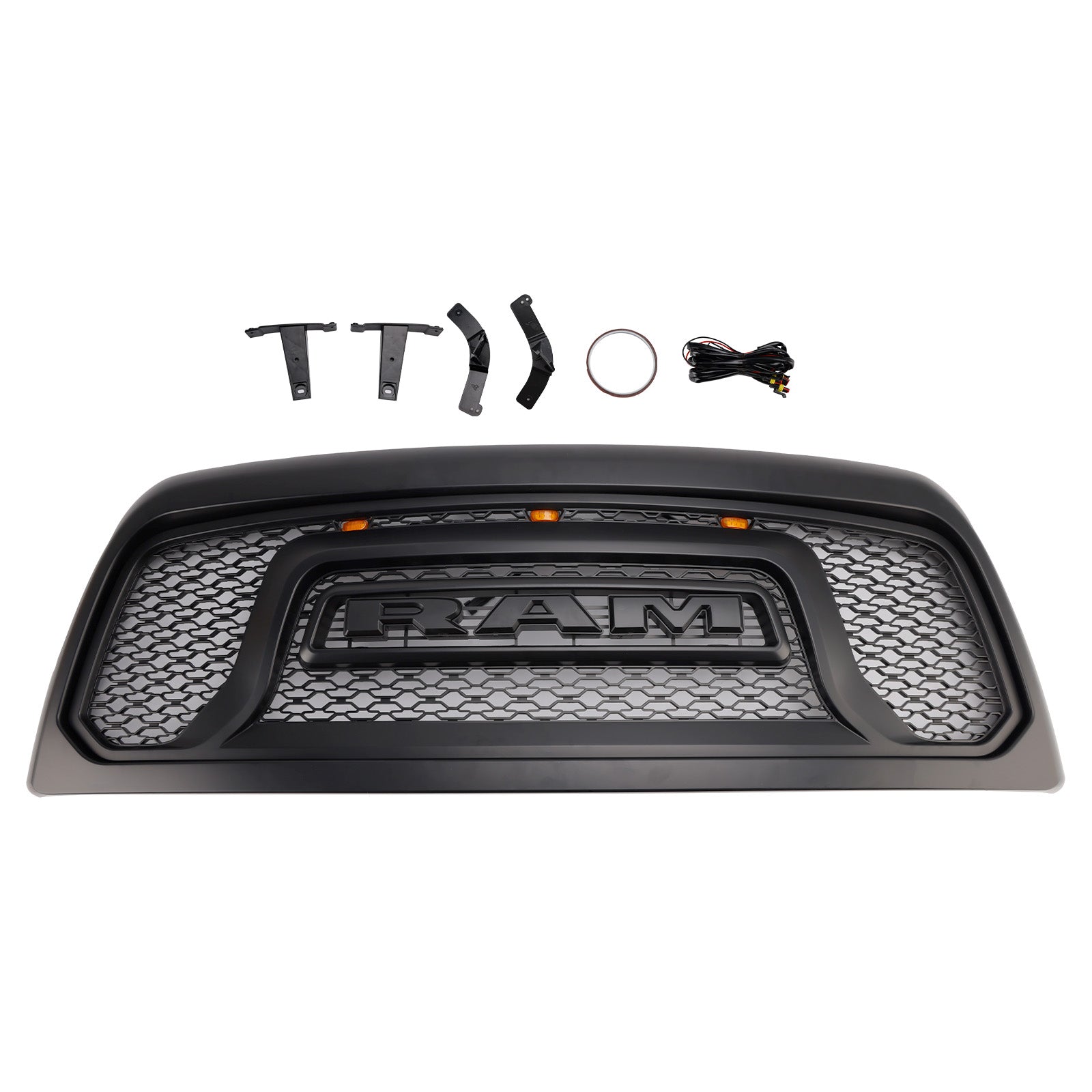 2010-2018 Dodge Ram 2500/3500 Laramie Limited W/ Led Light Front Bumper Grille
