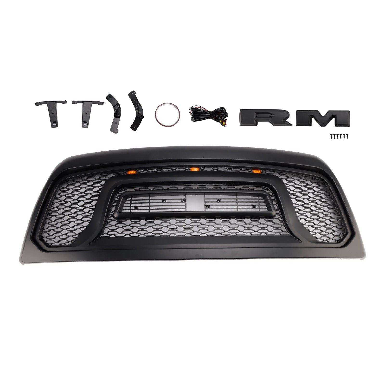2010-2018 Dodge Ram 2500/3500 Laramie Limited W/ Led Light Front Bumper Grille